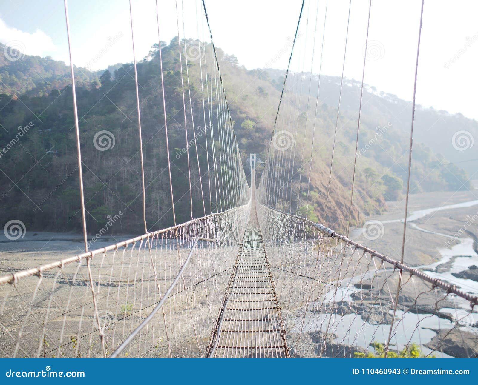 jangjang hanging bridge at bokod, benguet