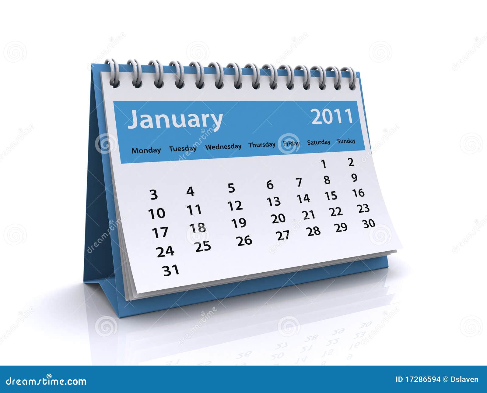 January 2011 Calendar Stock Illustration Illustration Of Month 17286594