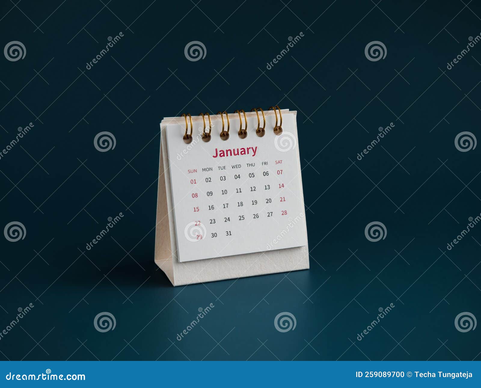 A January 2023 Calendar Desk for the Organizer To Plan and Reminder