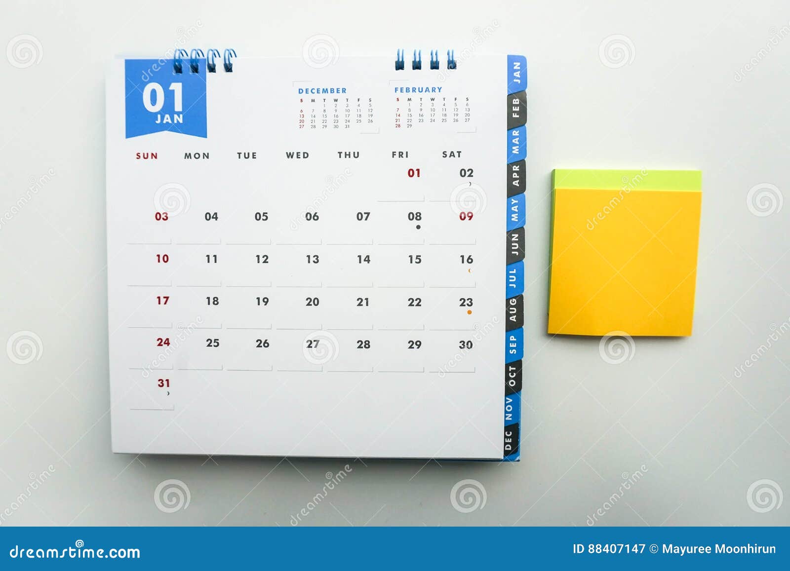 January Calendar With Mock Up Posit For Message Stock Image Image Of january-calendar-with-mock-up-posit-for-message-stock-image-image-of