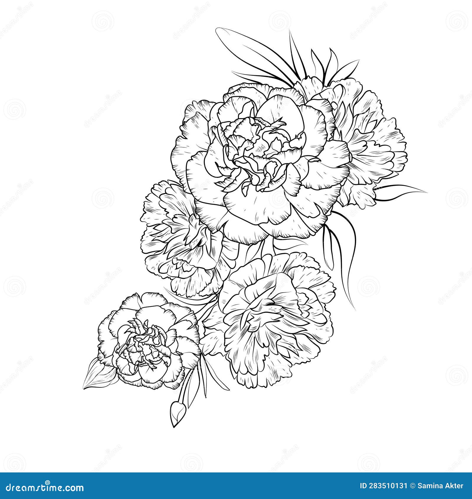 January Birth Flower Tattoo With Name - Temu