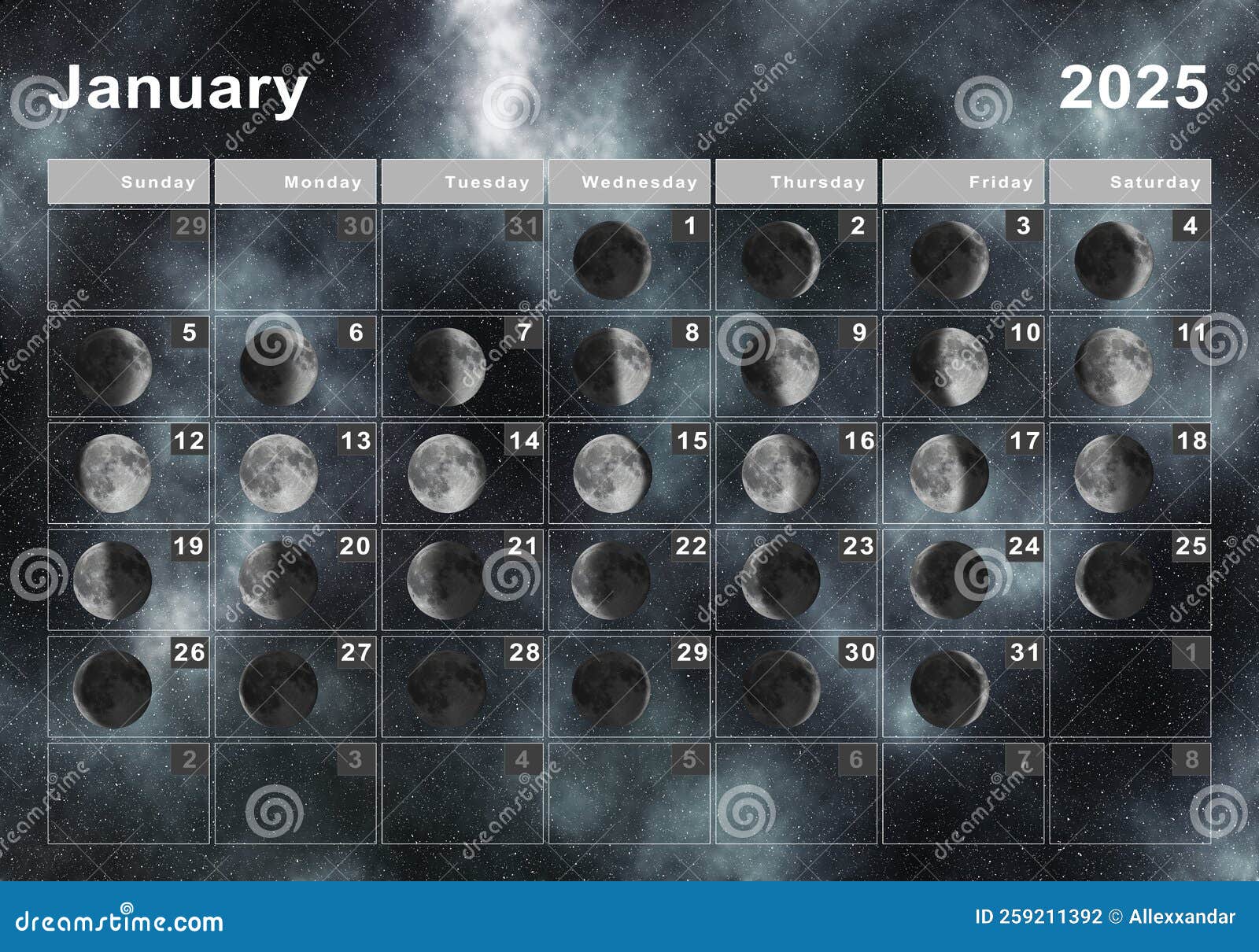 february-2025-lunar-calendar-moon-cycles-moon-phases-stock-photo-alamy