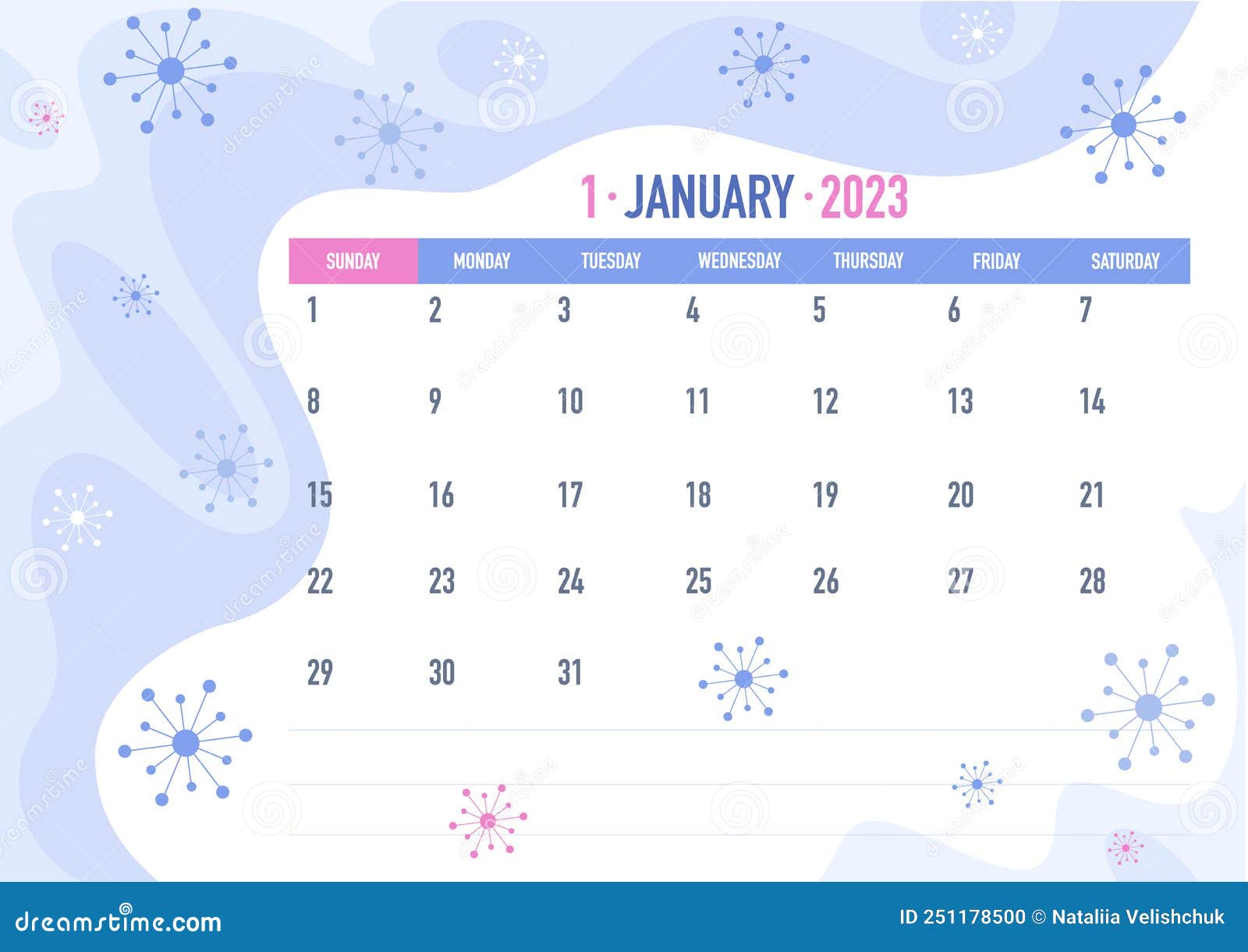 January Month. Business Calendar 2023 Year. Calendar Layout. the Week