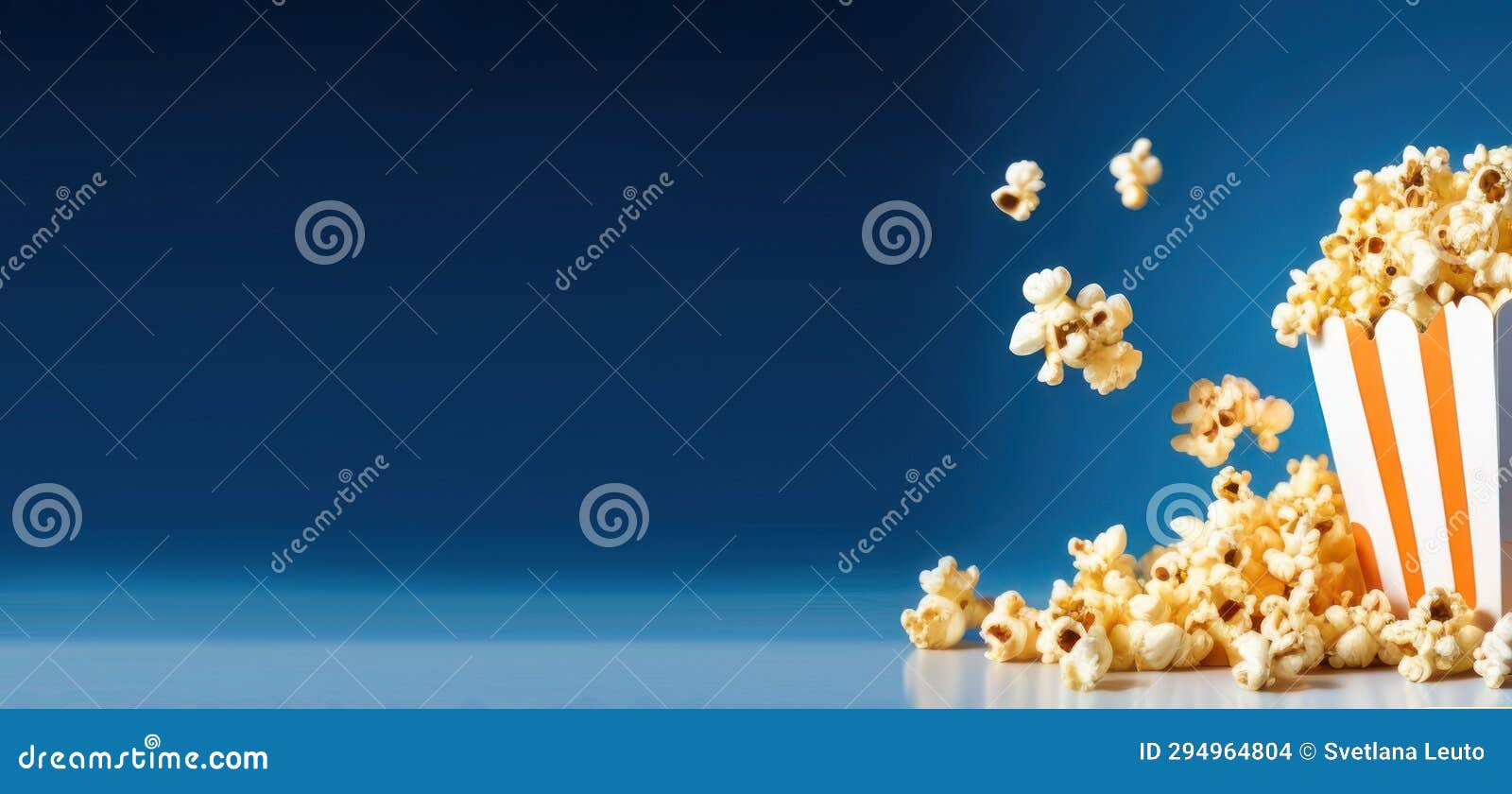 National Popcorn Day in the USA, a Pack of Popcorn, a Banner Stock