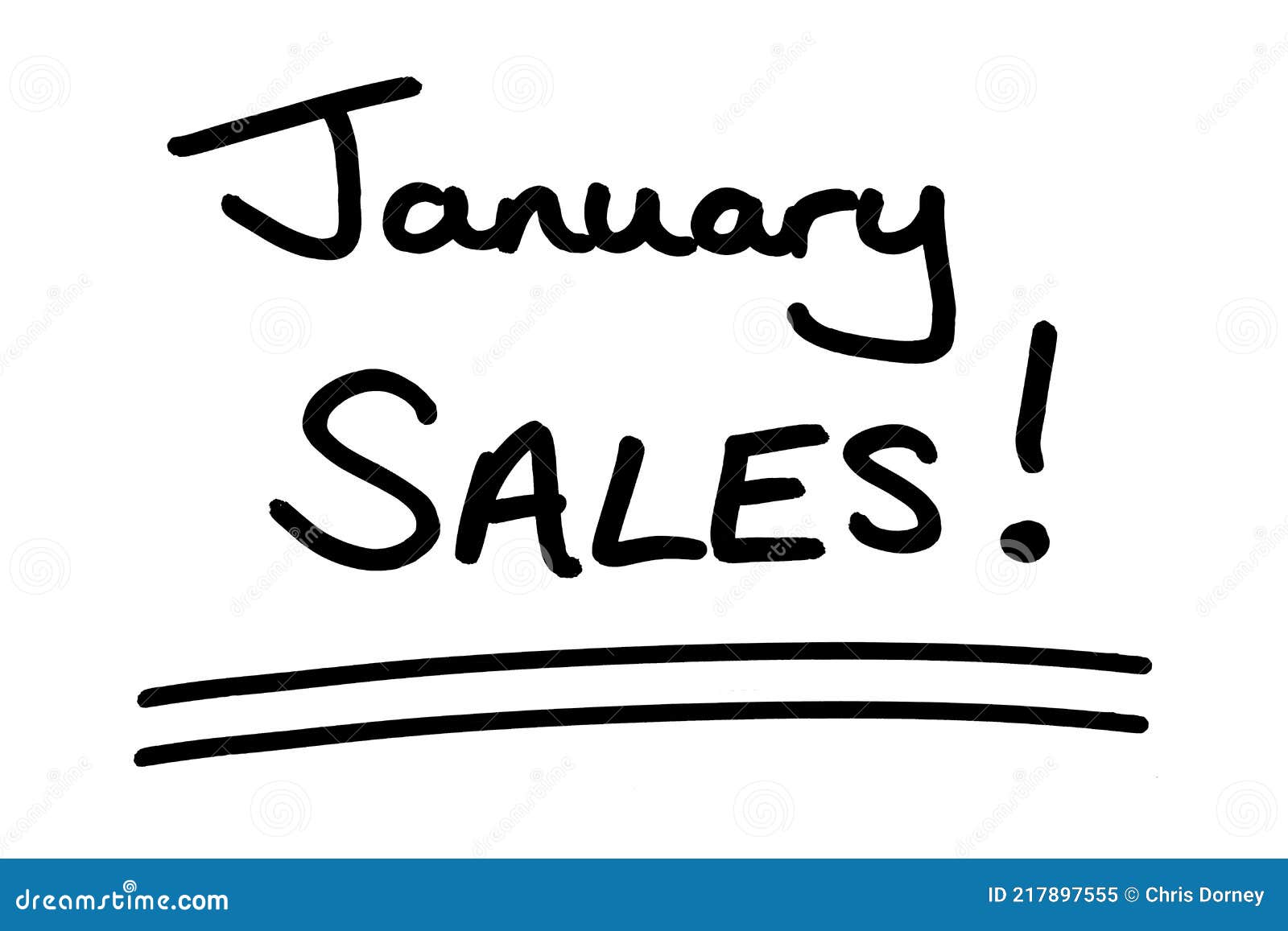 January SALES stock illustration. Illustration of retail 217897555