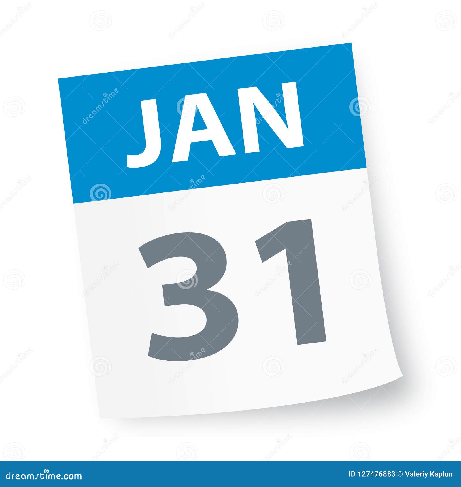 31 Janvier - Icône De Calendrier Illustration Stock - Illustration du graphisme, temps: 127476883