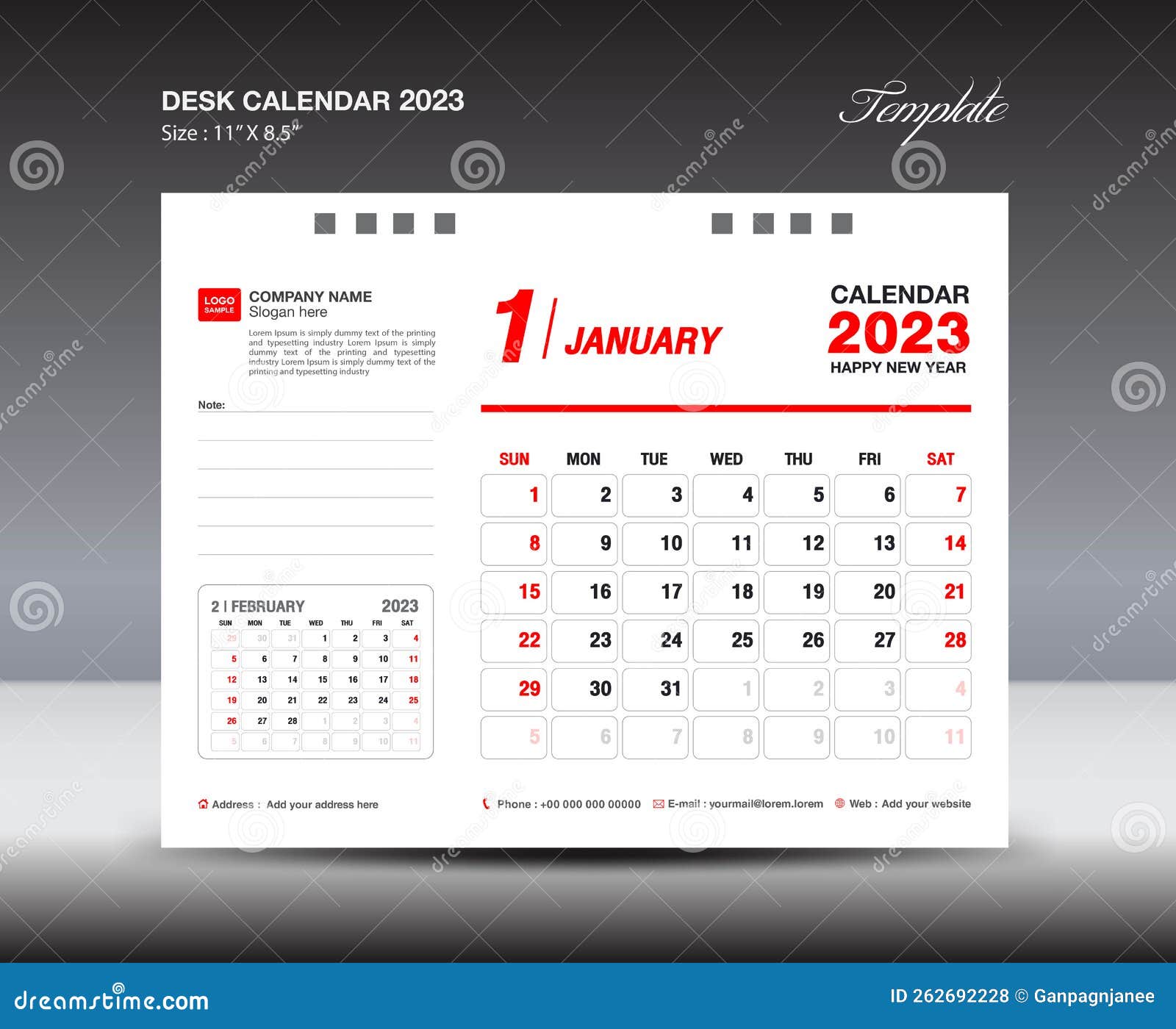 Planificateur 2023: planificateur d'année calendrier (janvier 2023