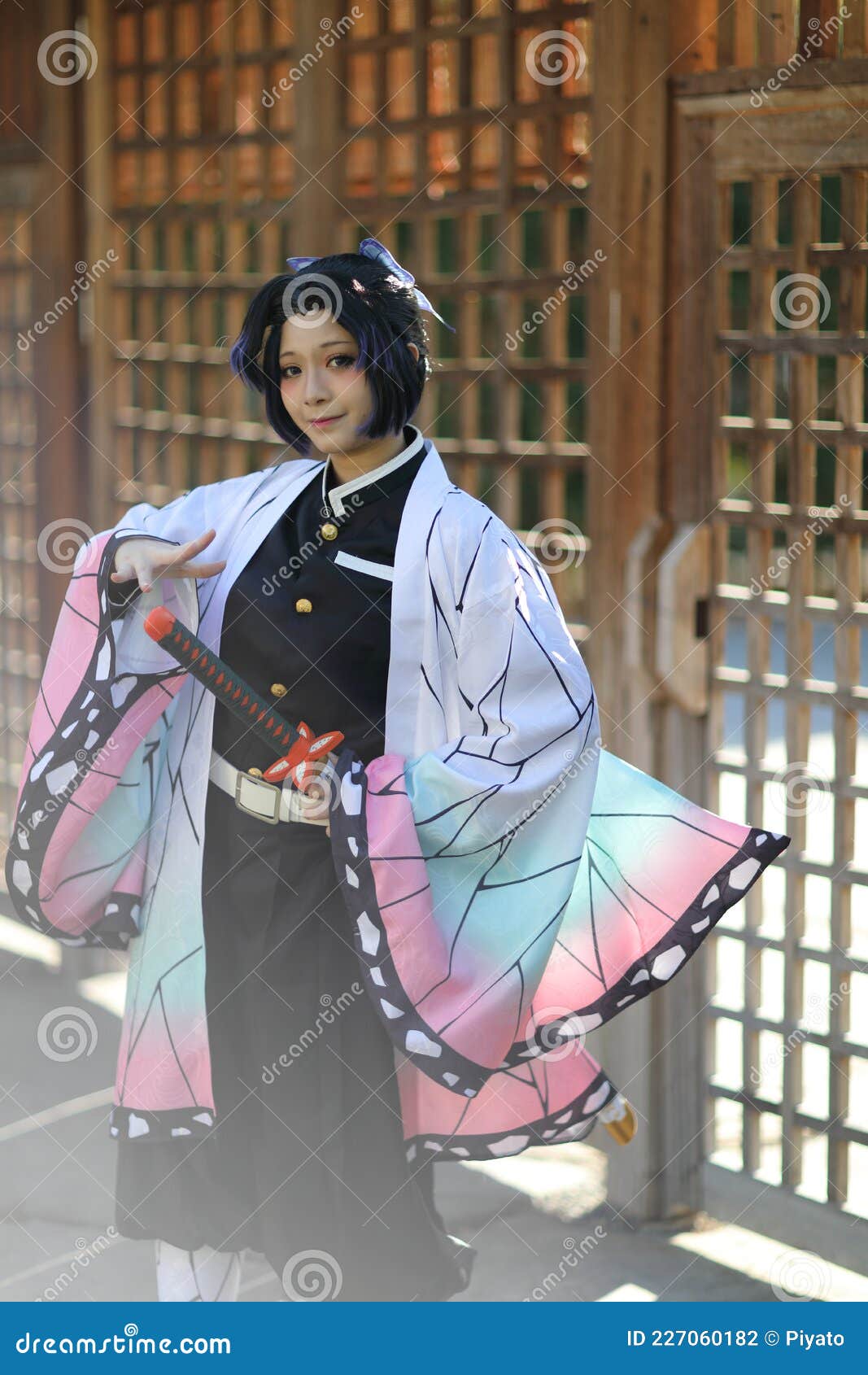 Japan Anime Cosplay Portrait of Girl with Comic Costume with Japanese Theme  Garden Stock Photo - Image of fantasy, lady: 227060182