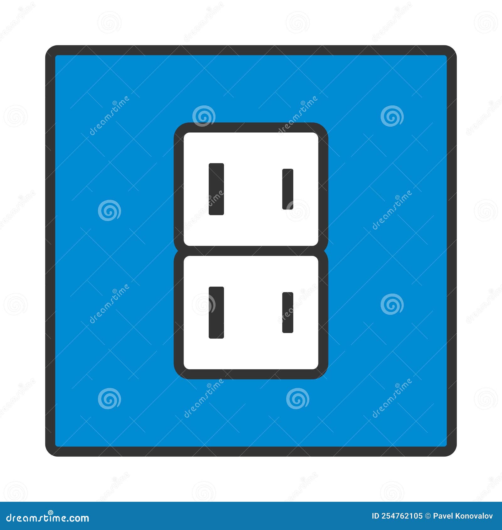 Japan Electrical Socket Icon Stock Vector Illustration of plug