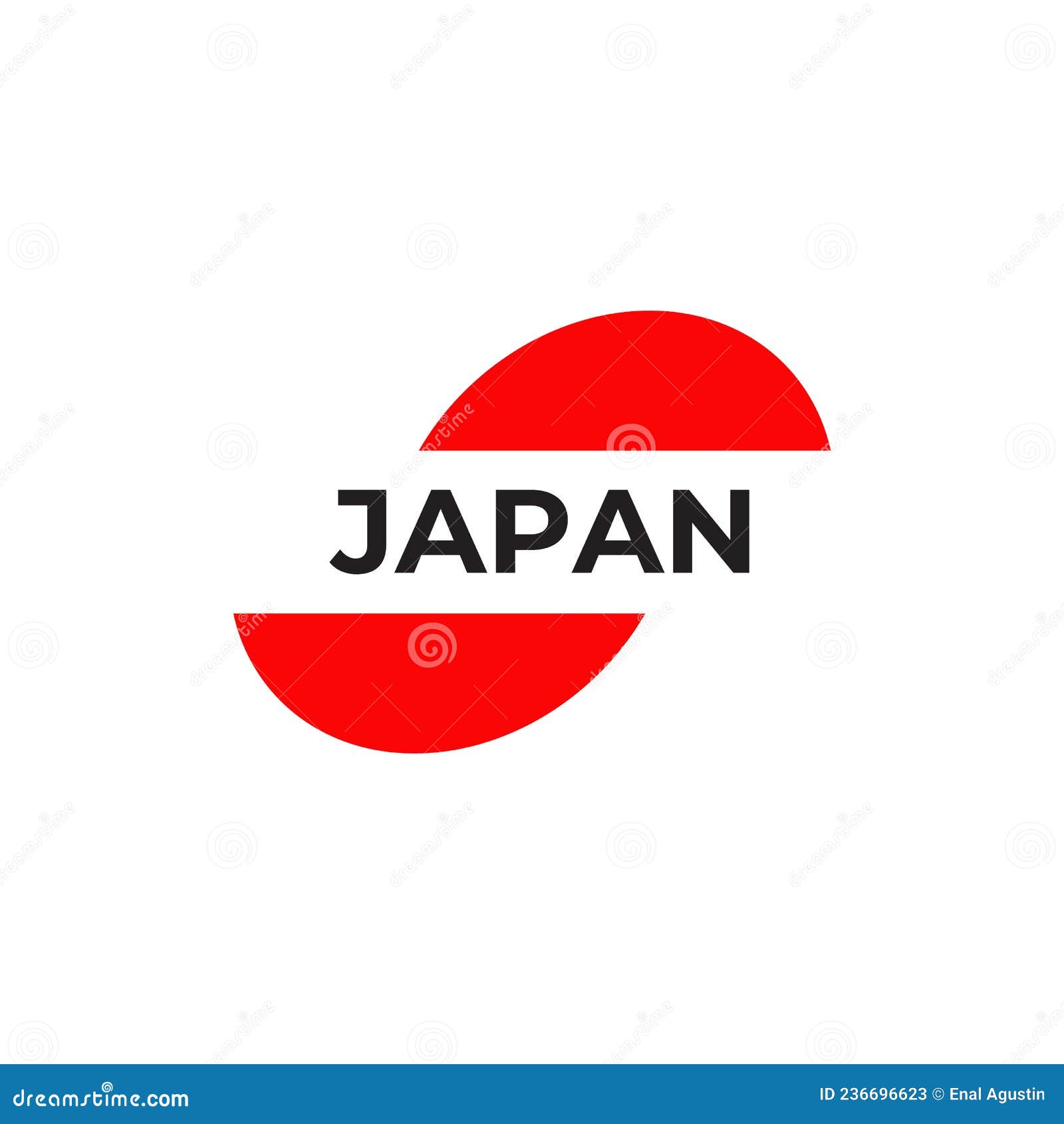 Japan Flag Icon Emblem Logo Design Stock Vector Illustration of