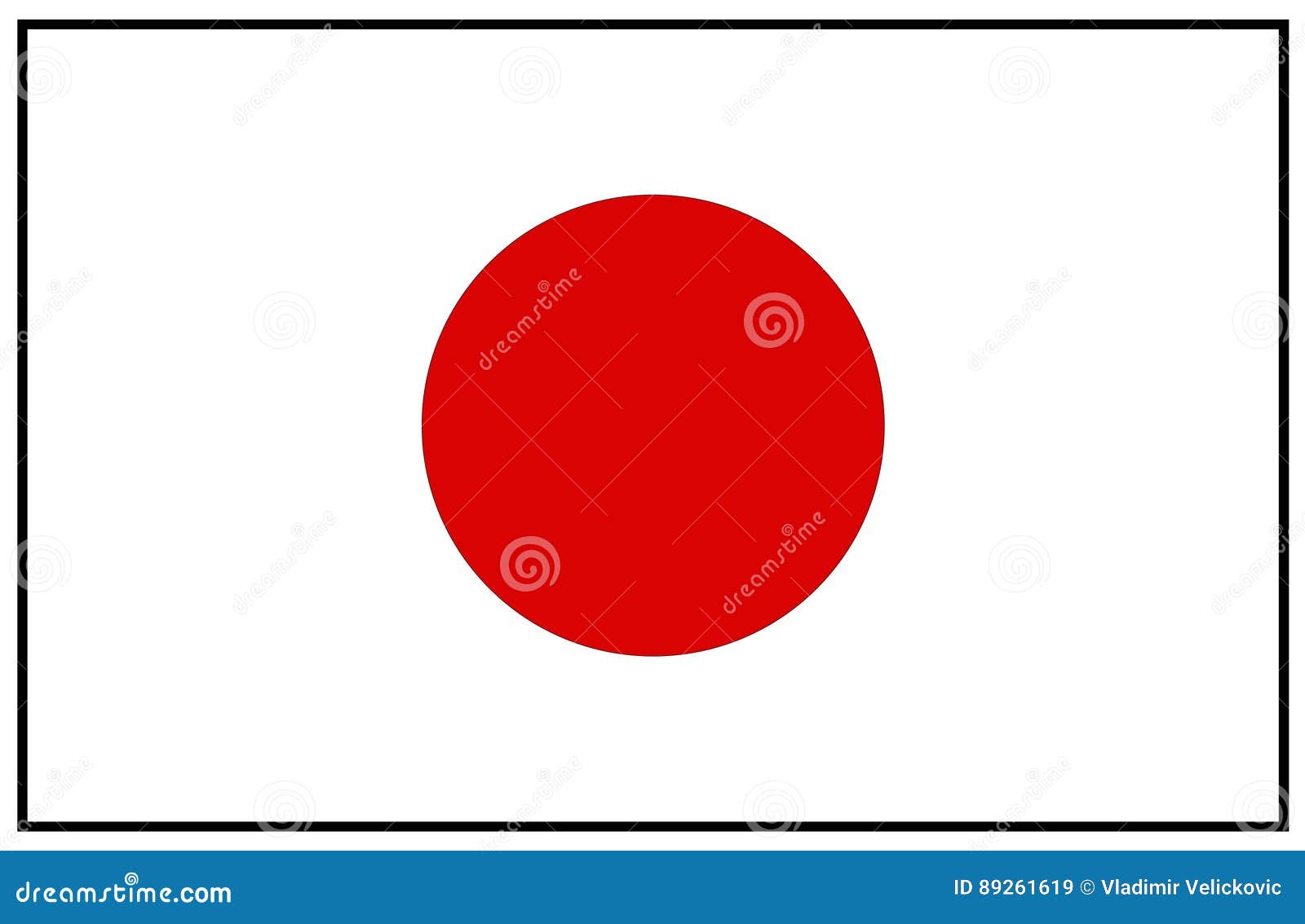 Japan flag stock vector. Illustration of flag, white ...