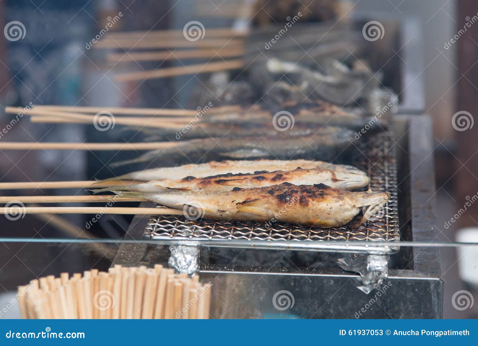 Japan grill fish stock image. Image of grilling, dinner 61937053