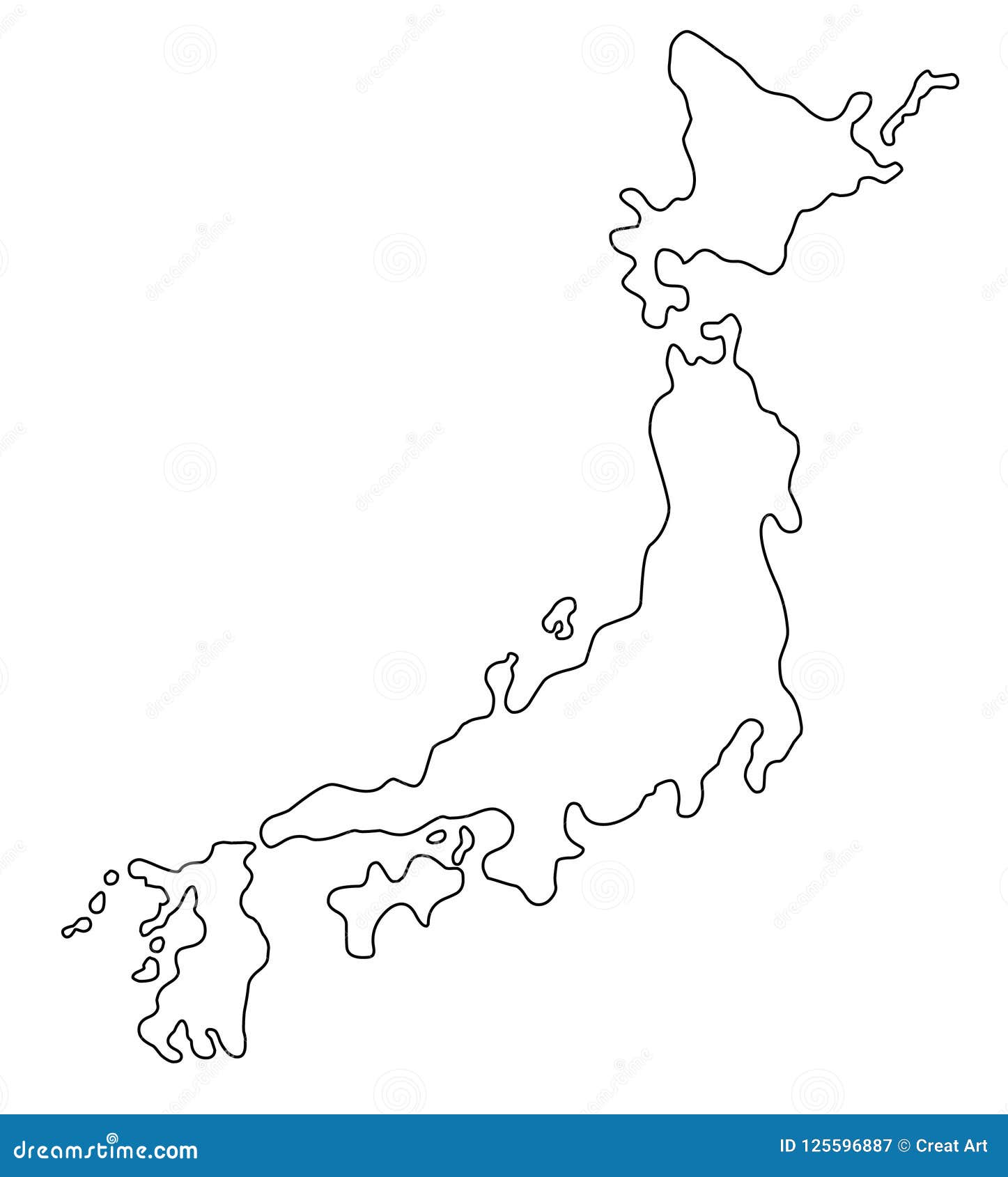 Japan Map Outline Stock Illustrations 2 436 Japan Map Outline