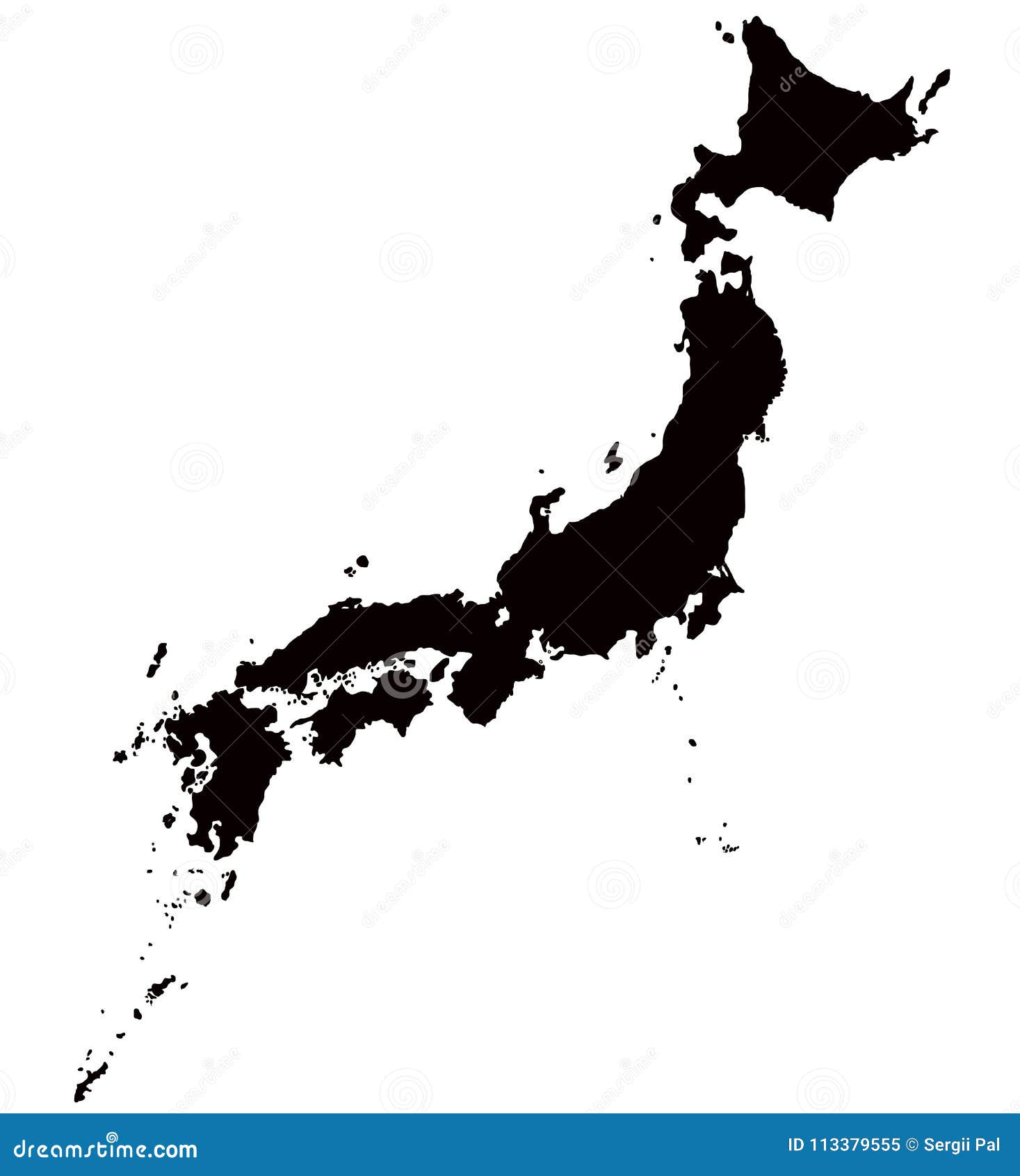 Japan map outline vector stock vector. Illustration of japan 113379555