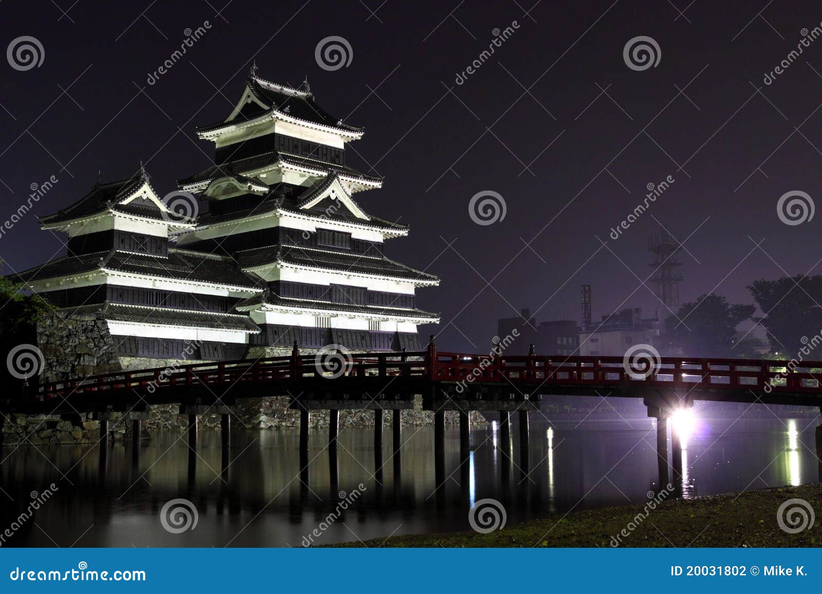 Japan Matsumoto Castle at Night Stock Photo Image of historic, rock