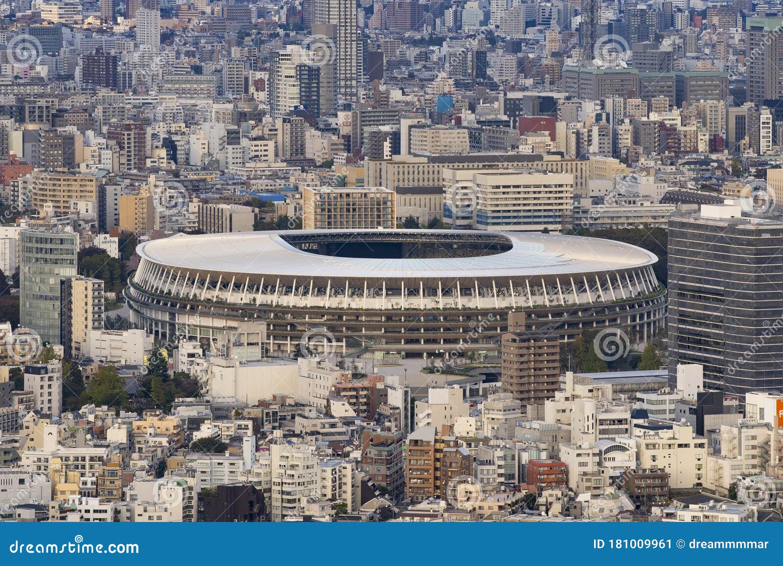 Japan National Stadium in Tokyo Stock Image Image of shinjuku, asia 181009961