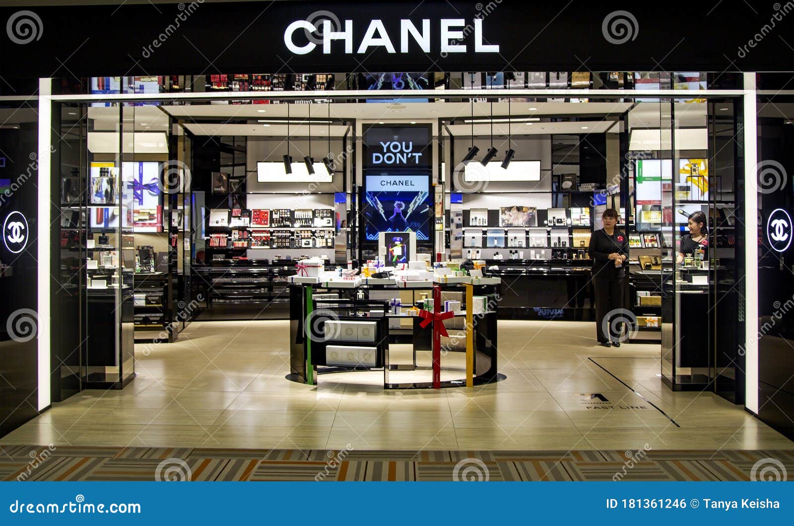 Chanel Shop in Duty Free Zona in Narita Airport Editorial Photo