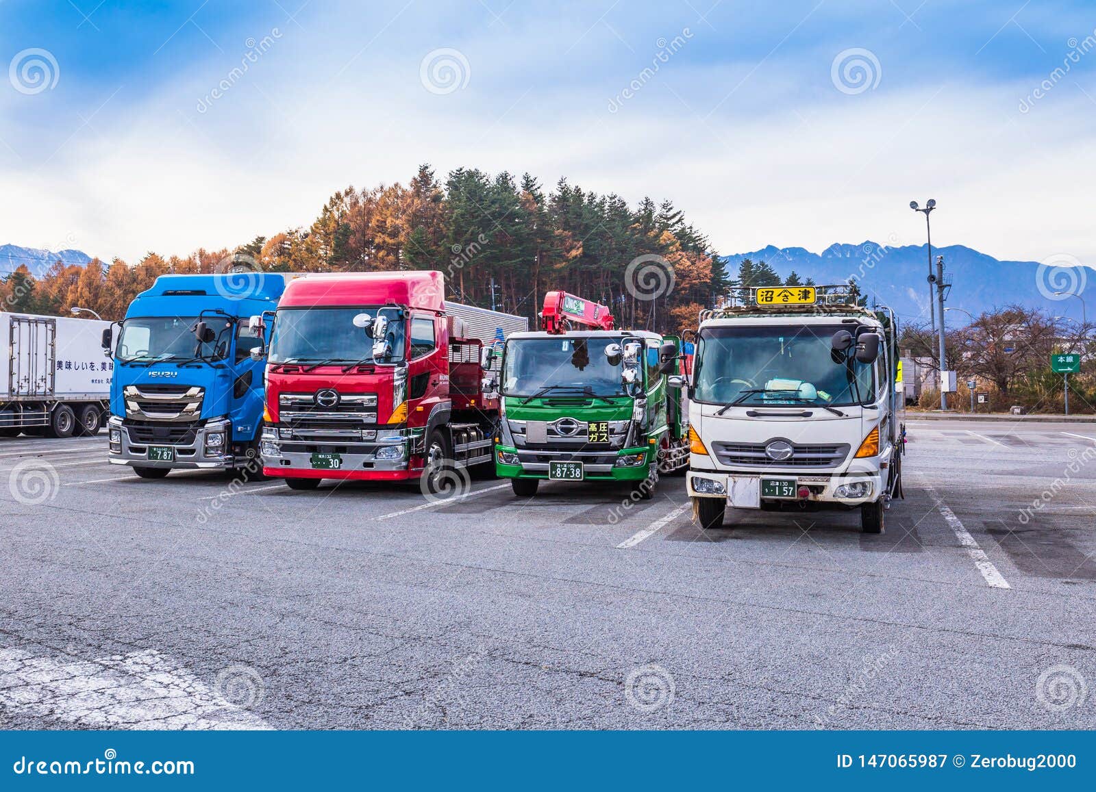 Japan truck editorial photography. Image of parked, serviced