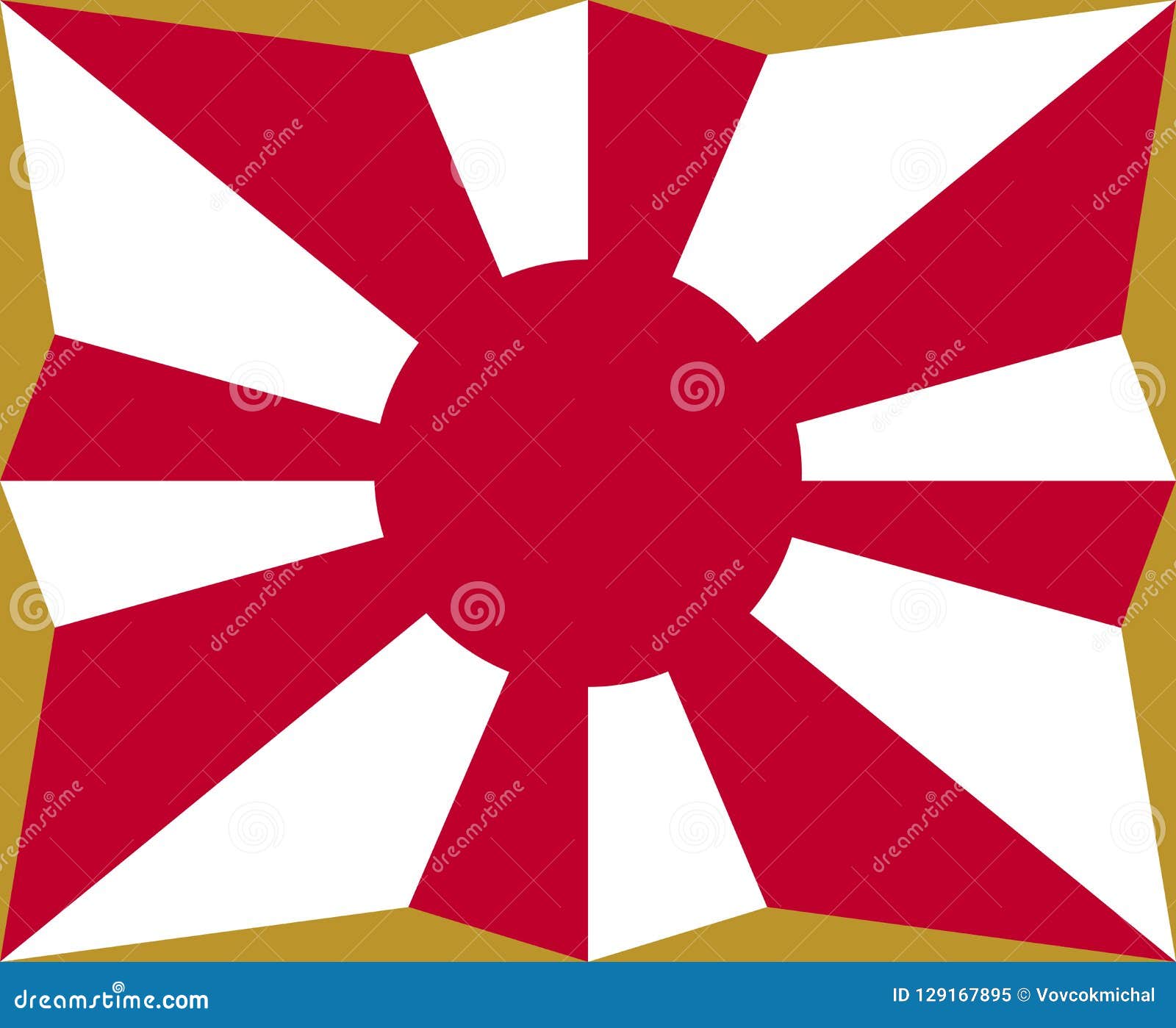 Japan war flag stock vector. Illustration of accurate 129167895