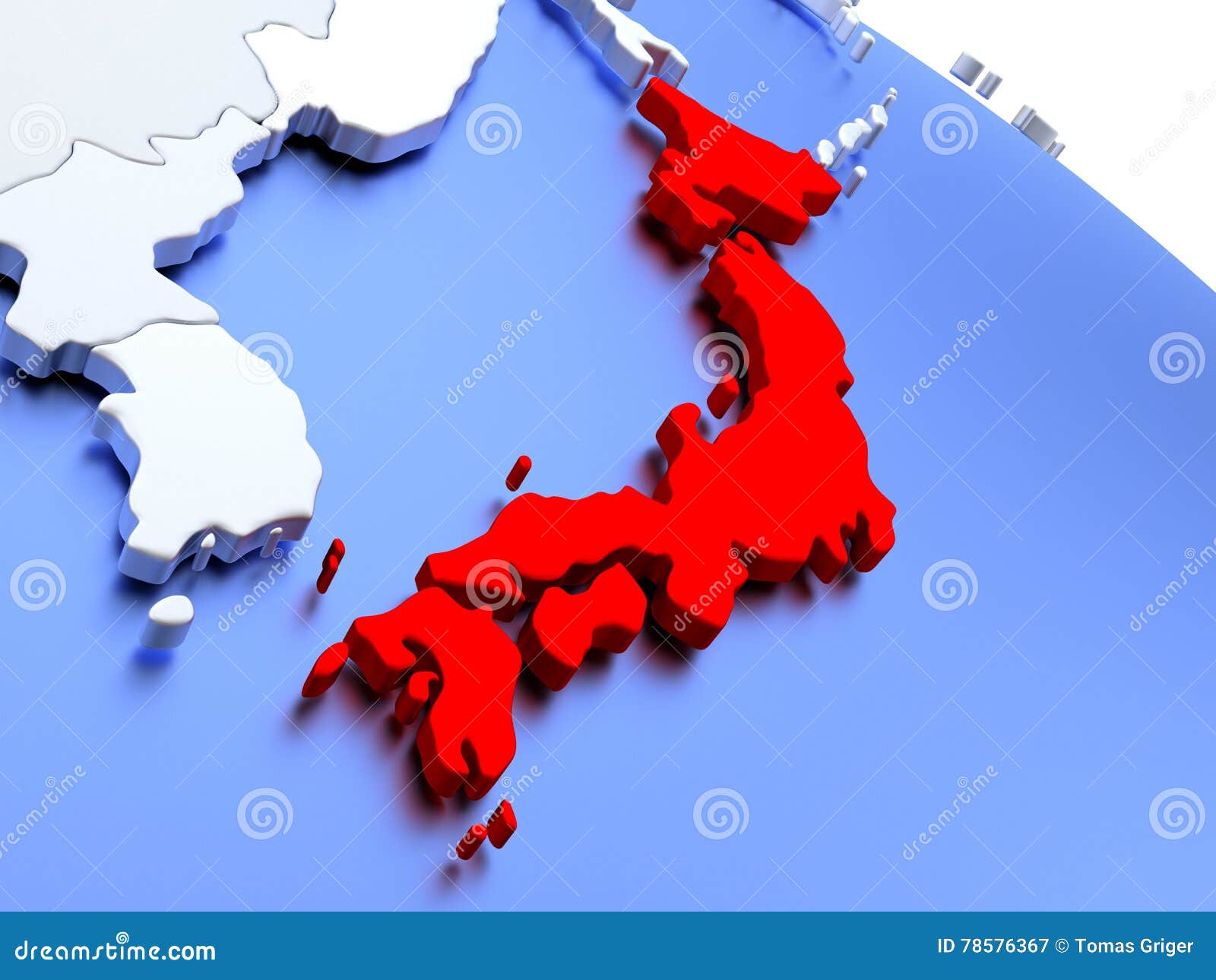 Japan On World Map Stock Illustration Illustration Of Political 78576367