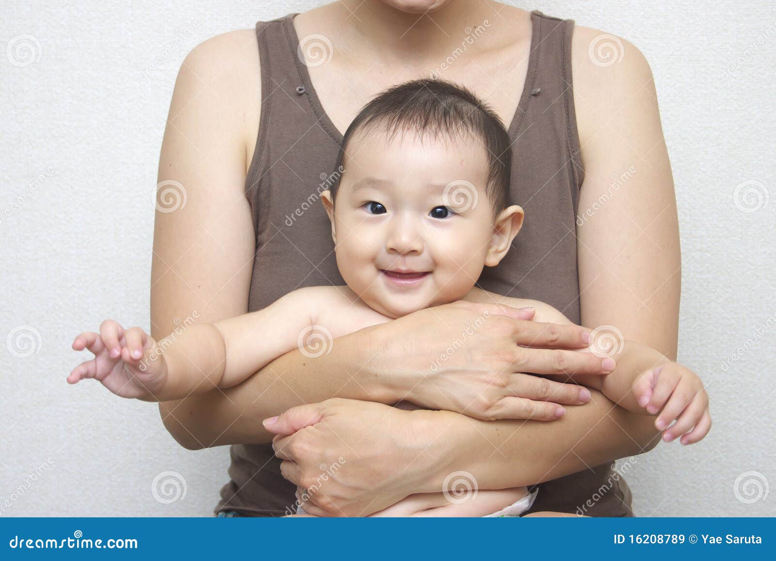 Japanese baby stock image. Image of neck, child, abdomen 16208789
