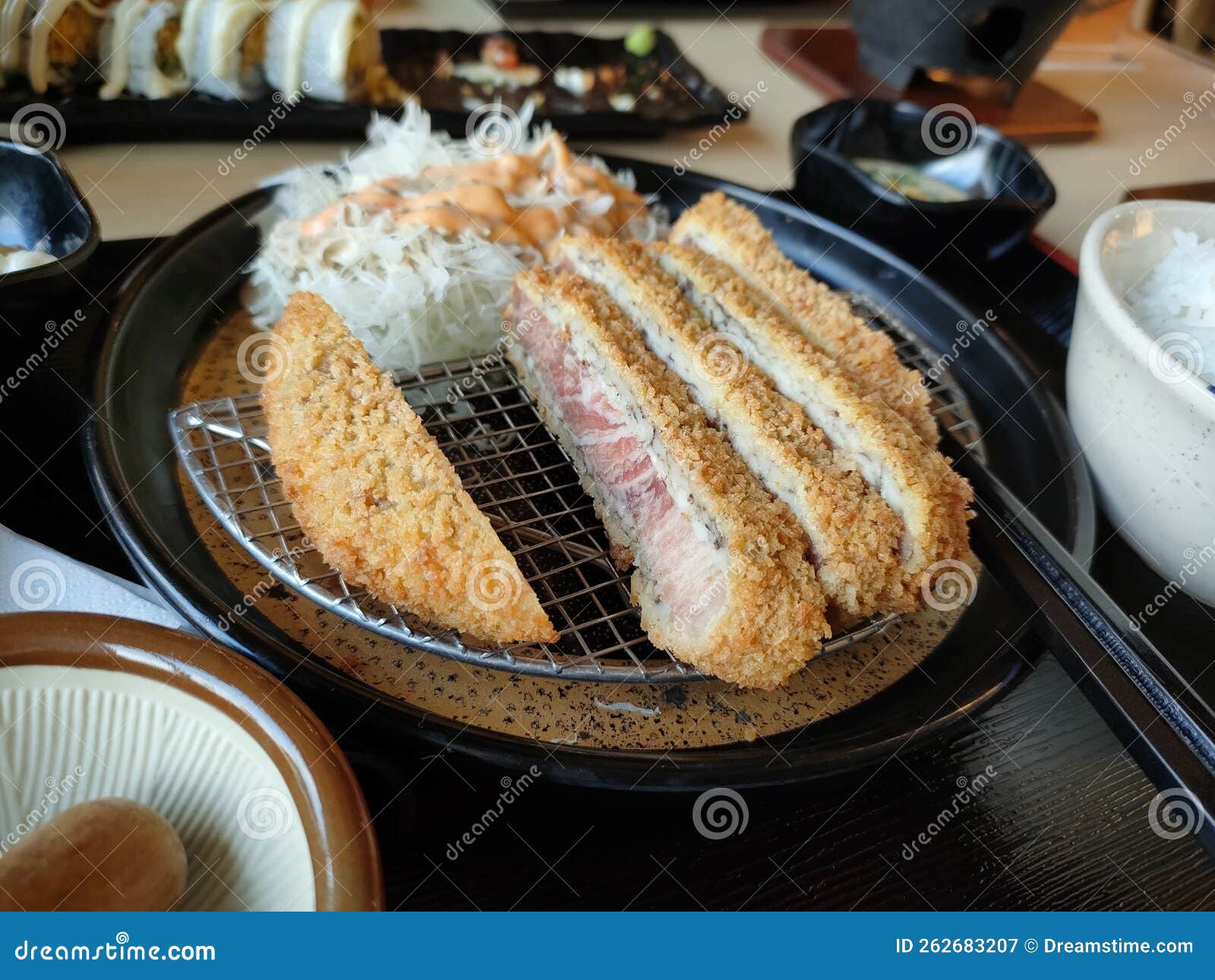 Japanese beef wagyu Katsu stock image. Image of japanese 262683207