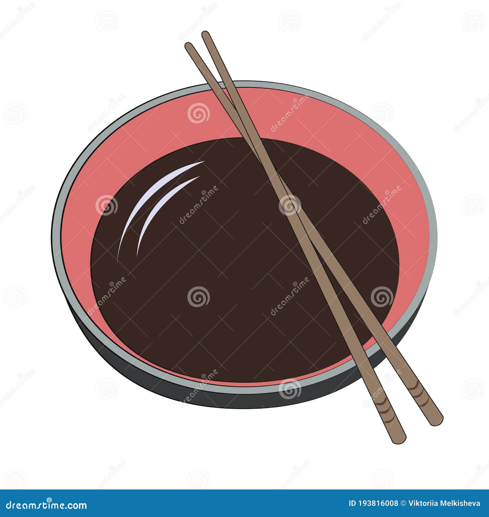Japanese Bowl With Broth And Wooden Sticks Traditional Korean Or japanese-bowl-with-broth-and-wooden-sticks-traditional-korean-or