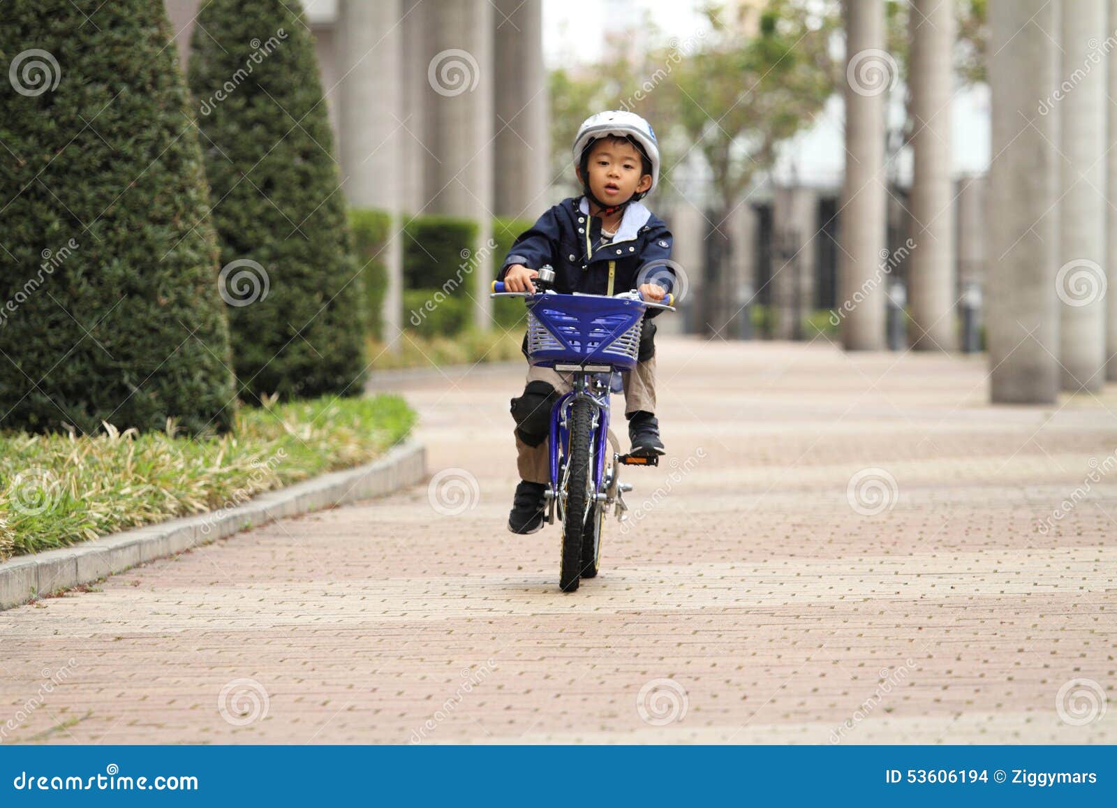 Japanese Boy Riding on the Bicycle Stock Photo Image of bicycle, bike