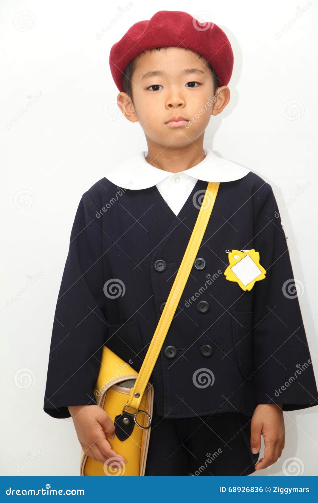 Japanese Boy in School Uniform Stock Photo Image of person, people