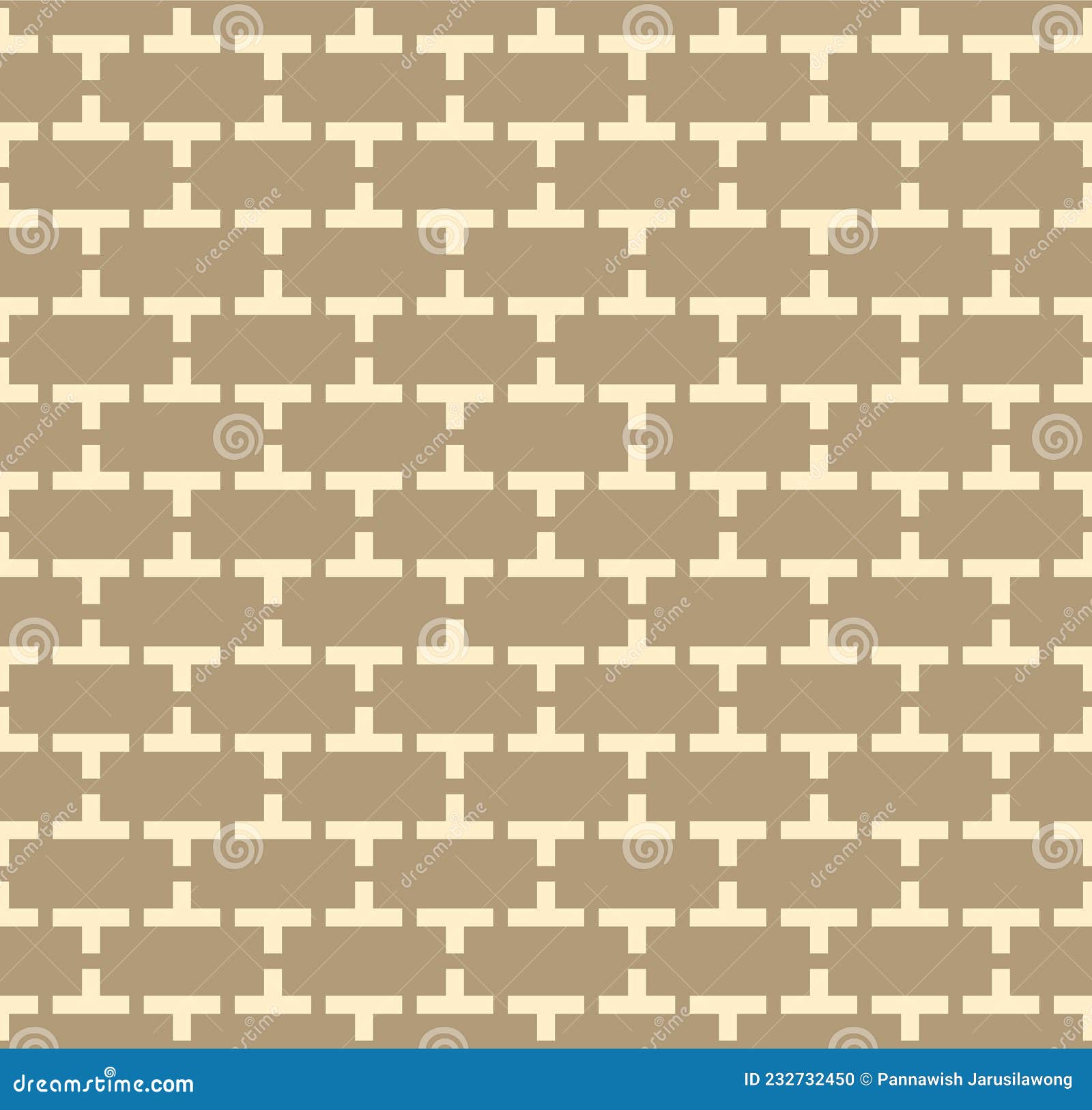 Japanese Brick Wall Vector Seamless Pattern Stock Vector Illustration