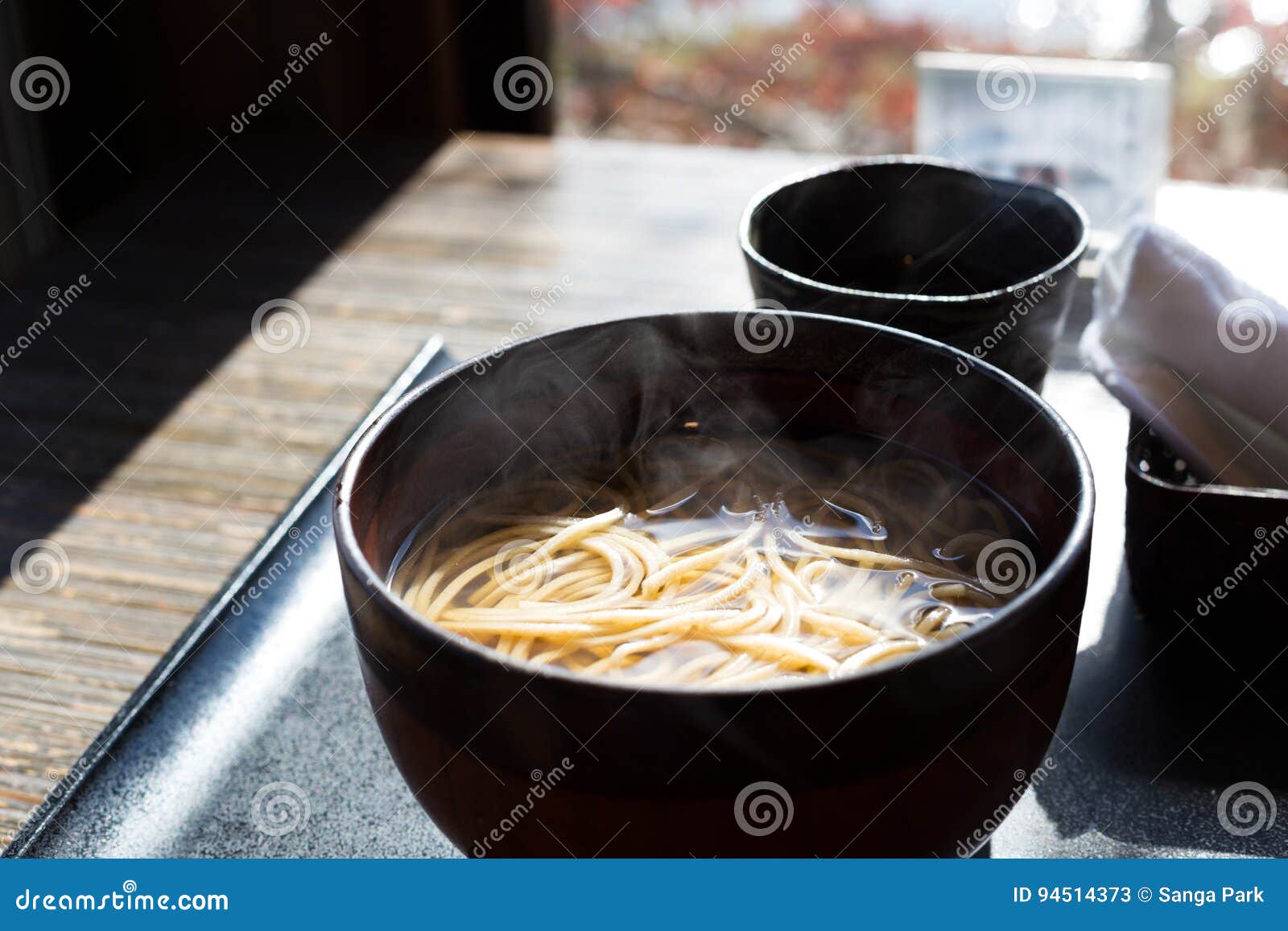 Japanese Buckwheat Noodles Soba in Kyoto Stock Image - Image of closeup