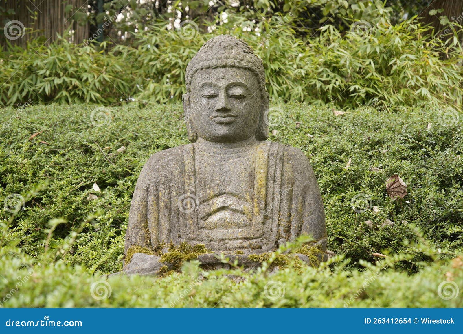 Japanese Buddha Statue in the Garden Stock Photo Image of traditional, east 263412654
