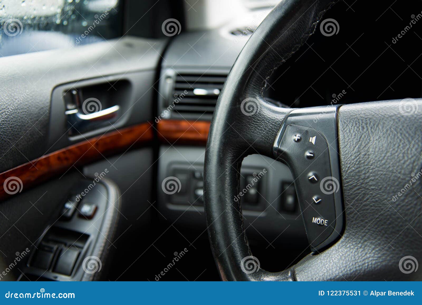 Japanese Car Interior On A Rainy Day Stock Image Image Of