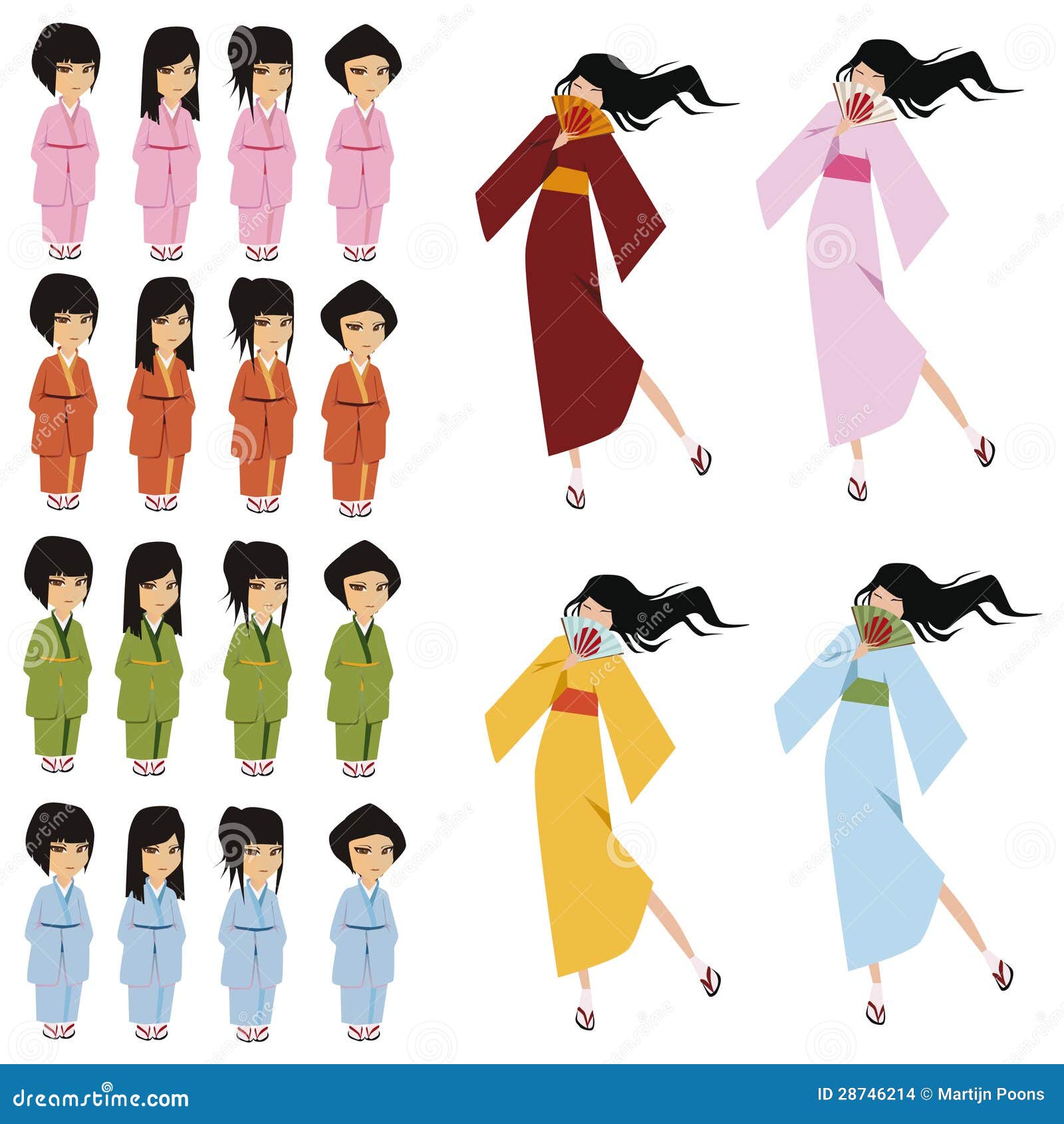 Japanese character stock vector. Illustration of cartoon - 28746214