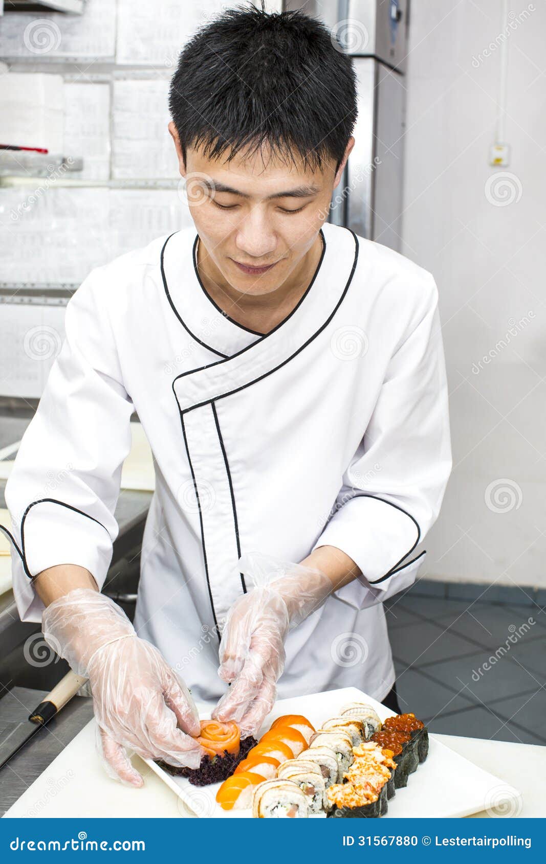 Japanese chef stock photo. Image of fresh, hand, meat 31567880