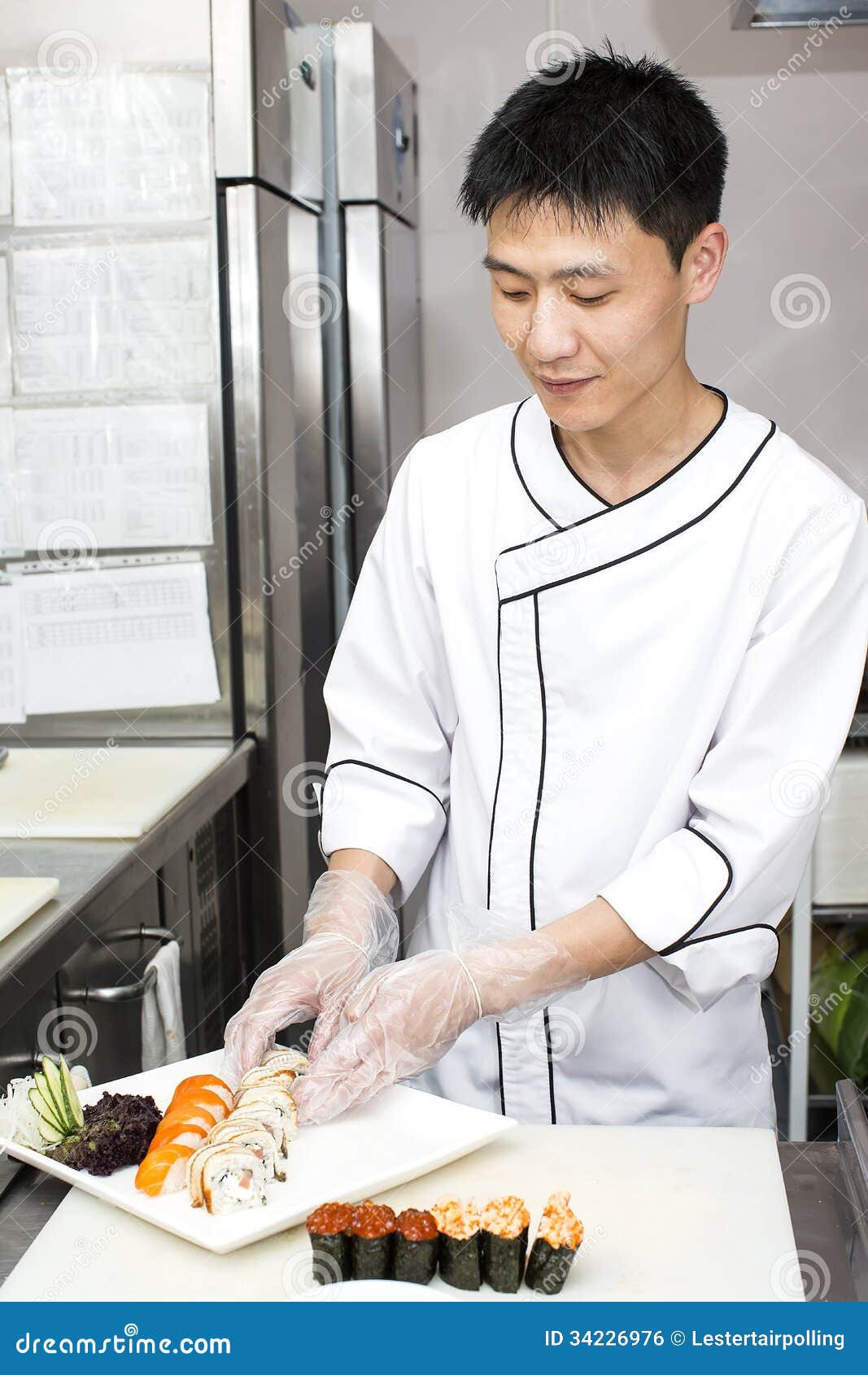 Japanese chef stock photo. Image of culinary, dinner 34226976