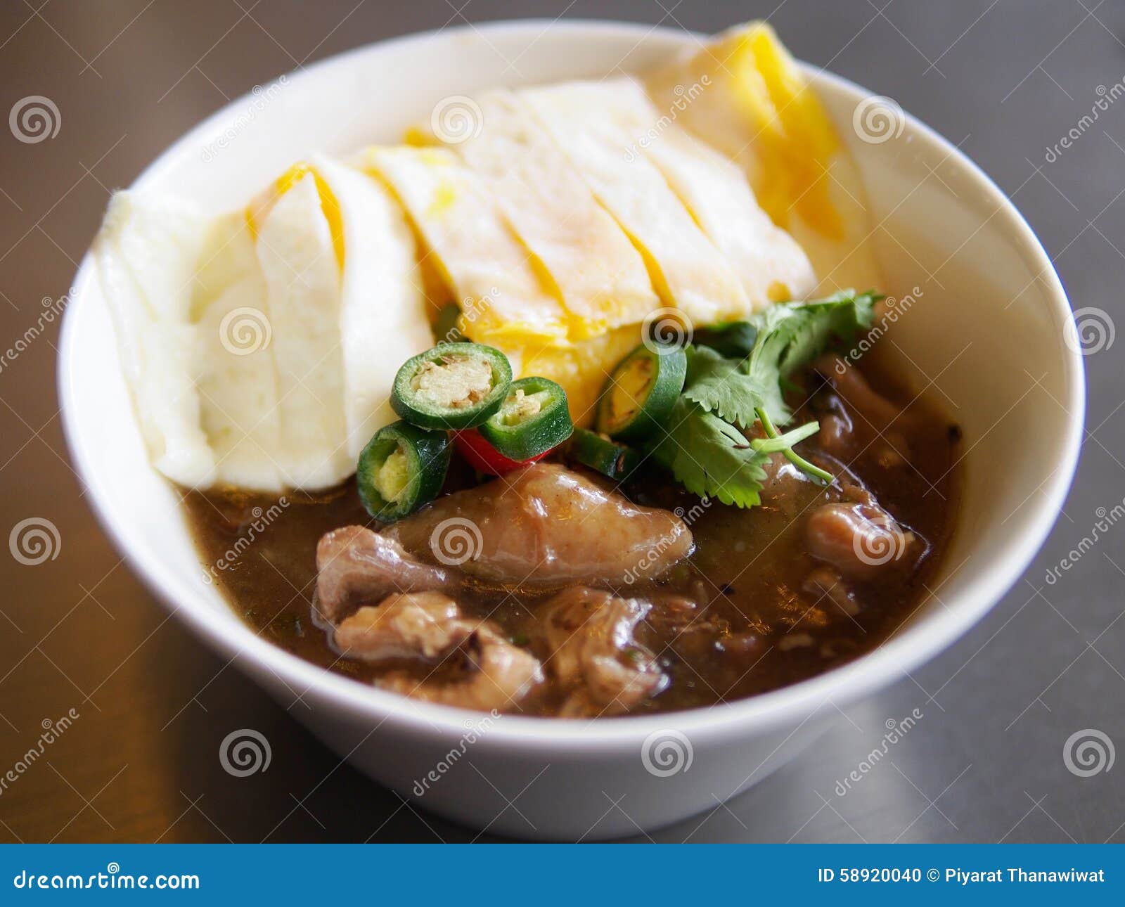 Japanese Chicken with rice stock photo. Image of japanese 58920040