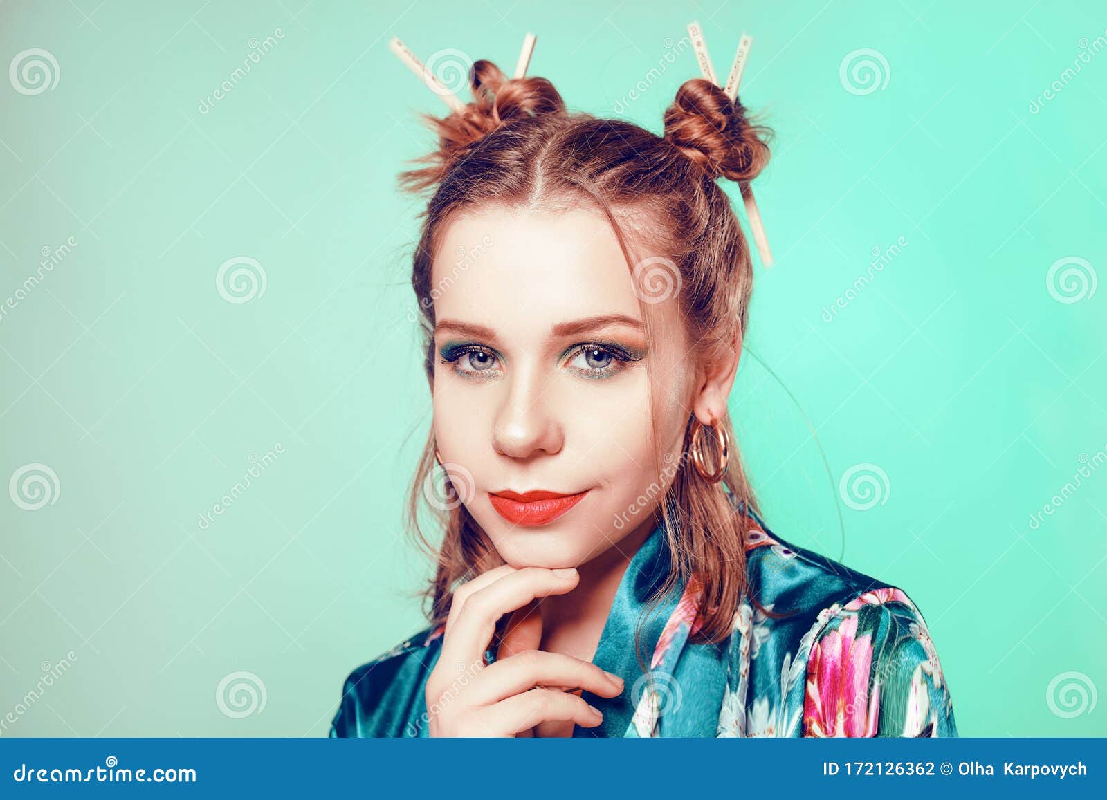 chinese chopsticks in hair