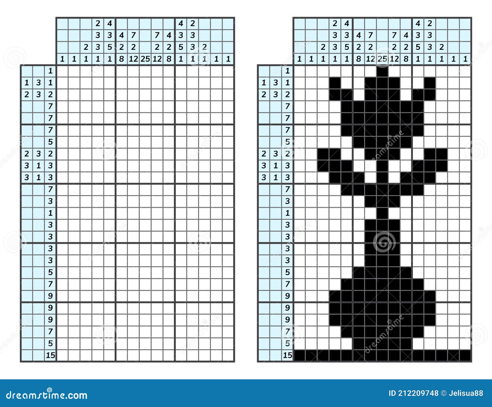 Puzzle De Palavras Cruzadas Japonês. Mosaico Matemático Adulto. Nonograma.  Jogo De Quebra-cabeças Lógico. Rebus Digital. Ilustraçã Ilustração do Vetor  - Ilustração de retrato, passatempo: 212209830