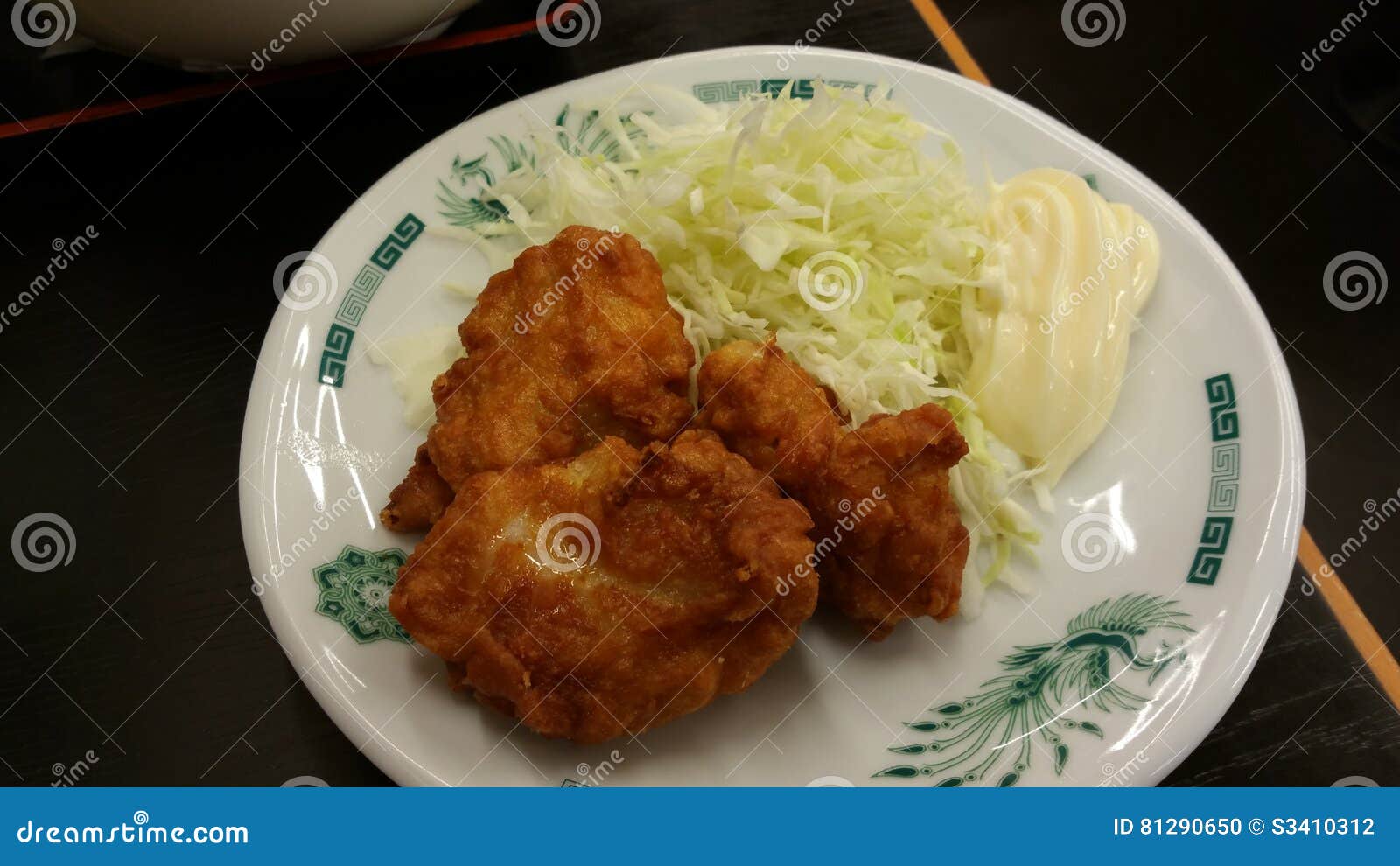 Japanese Deep Fried Side Dish. Stock Photo Image of meat, background