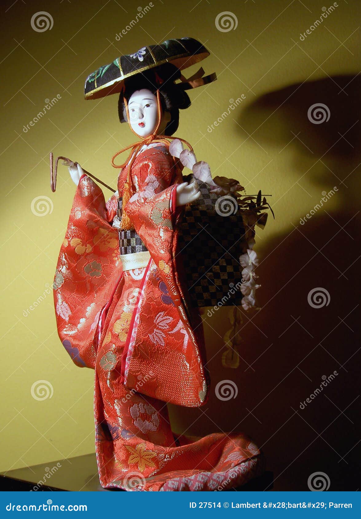 Japanese doll stock photo. Image of symbol, kimono, japan 27514