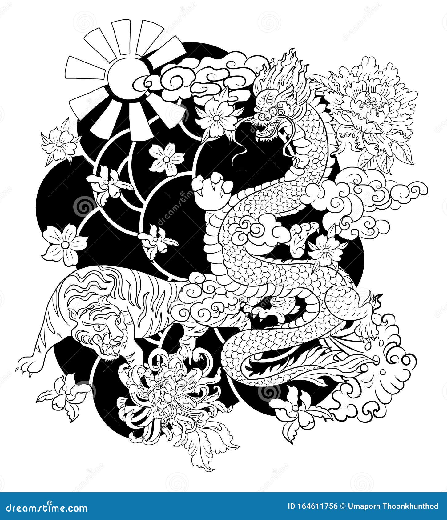 Yin And Yang Chinese Dragon Japanese Dragon Tattoo  Small Dragon Tattoo  Flash  689x750 PNG Download  PNGkit