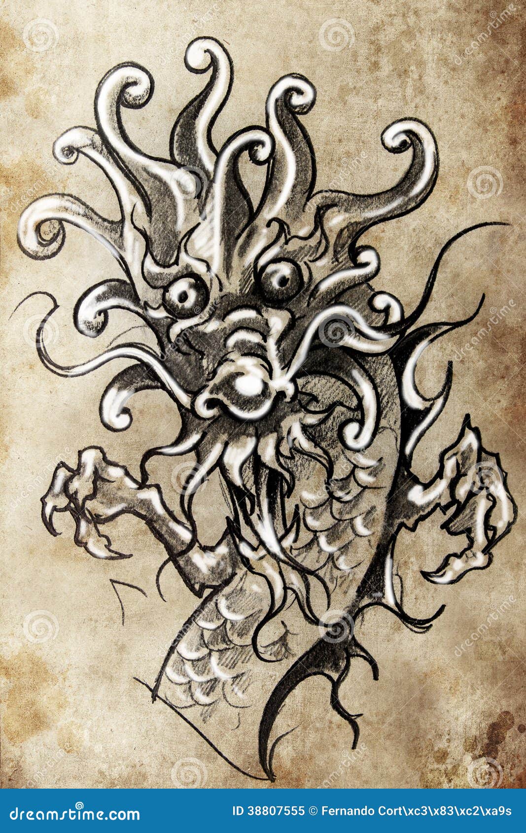 祝日 洋書 刺青 Dragon Tattoo Design asakusa.sub.jp