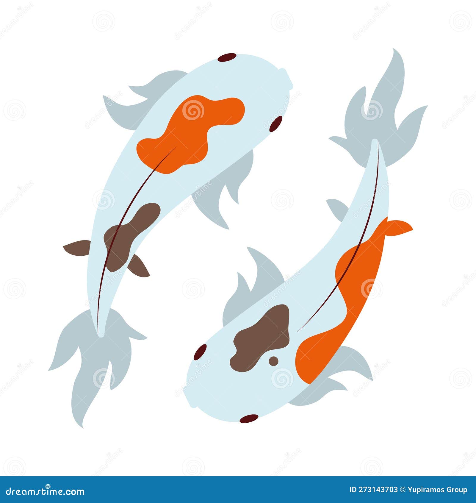Japanese fish koi stock vector. Illustration of animal 273143703