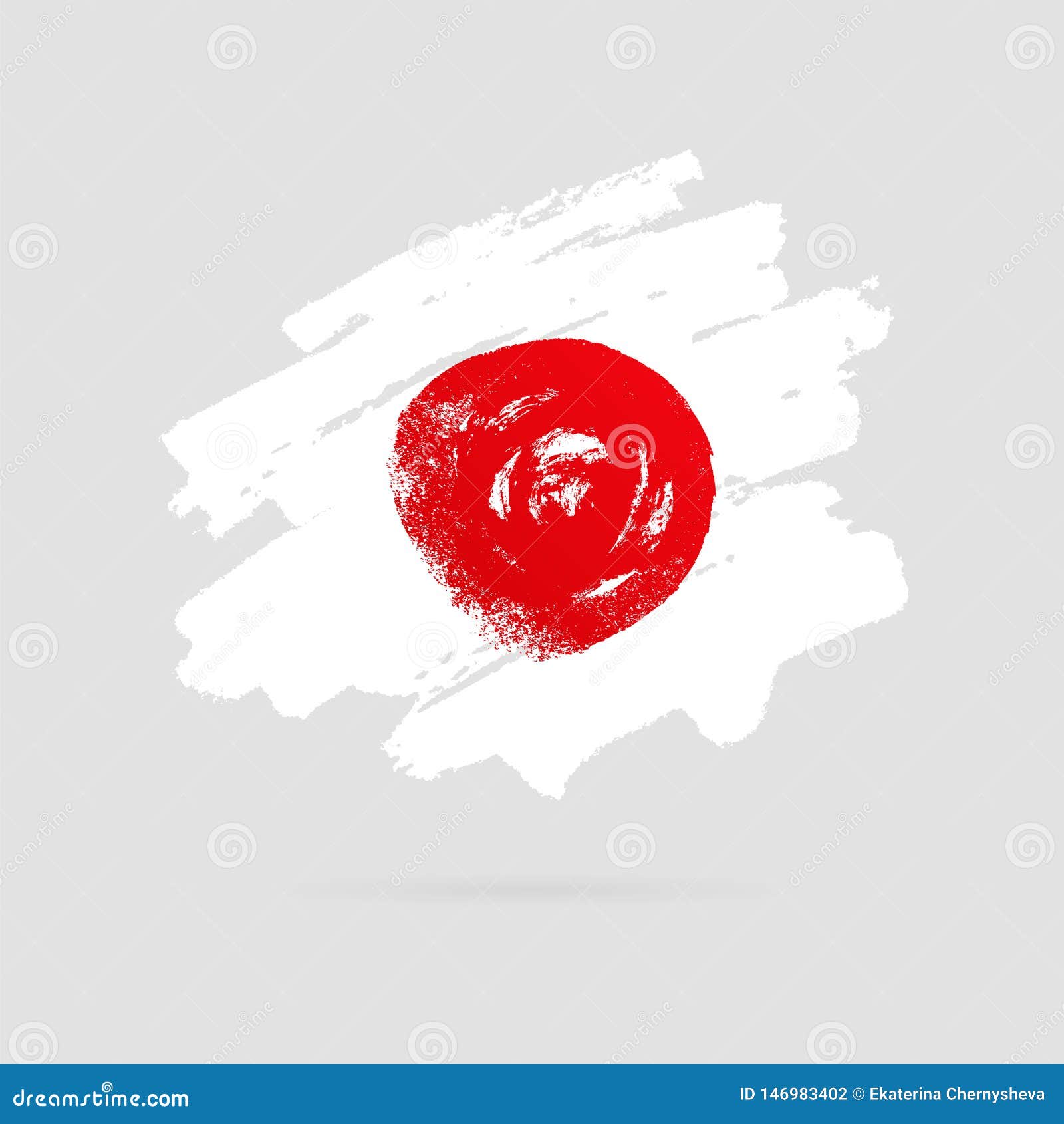 Japanese Flag Vector Illustration On A Gray Background Stock Vector Illustration Of Hospitality Tokyo