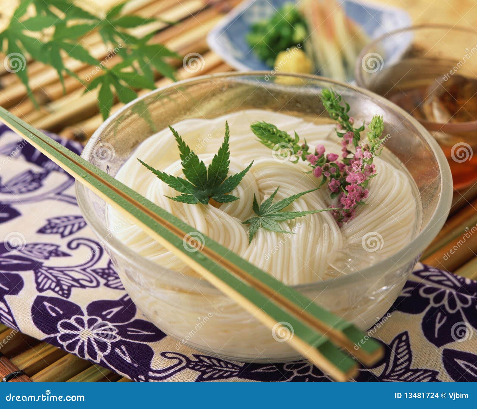 Japanese Food stock photo. Image of green, garnish, bamboo 13481724