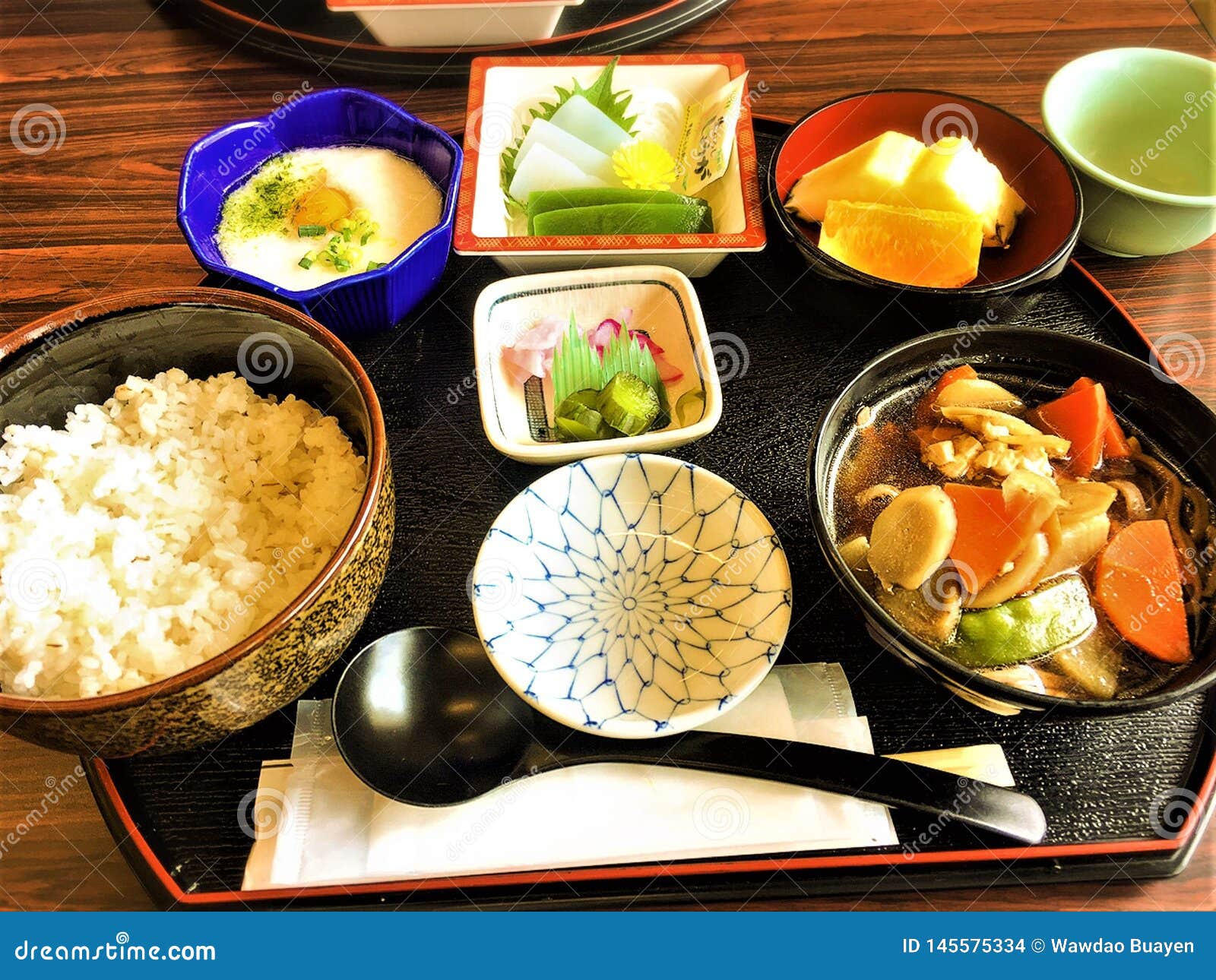 Japanese Food Set Menu Local Food Stock Photo Image Of Market Region