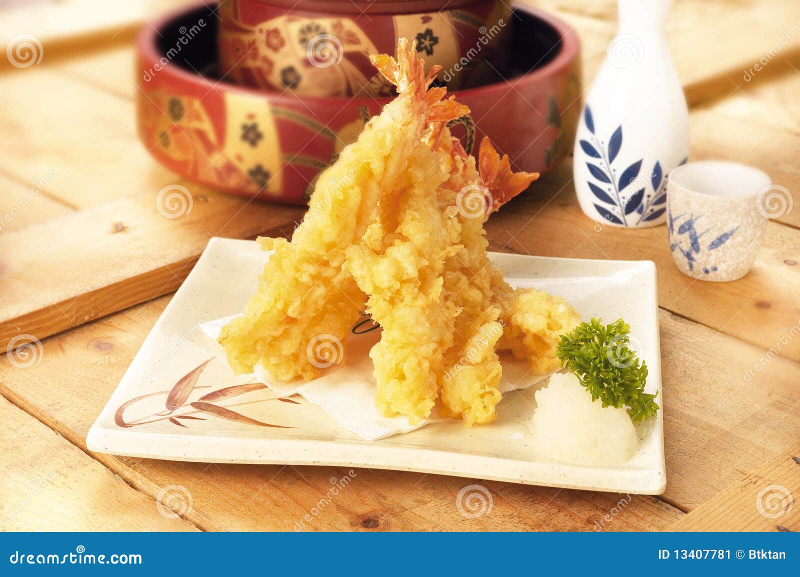 Japanese food tempura stock image. Image of asian, delicious - 13407781