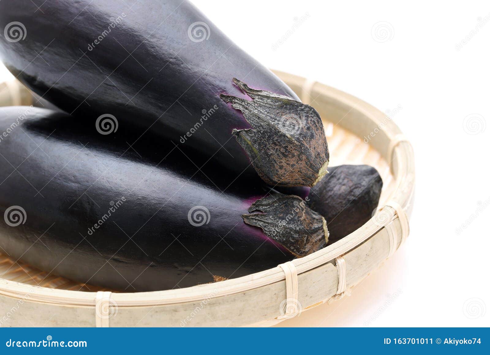 japanese two fresh eggplants