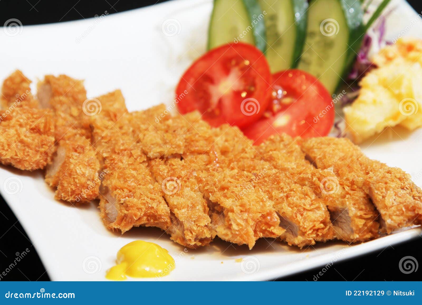 Japanese Fried Pork stock image. Image of beef, dine - 22192129